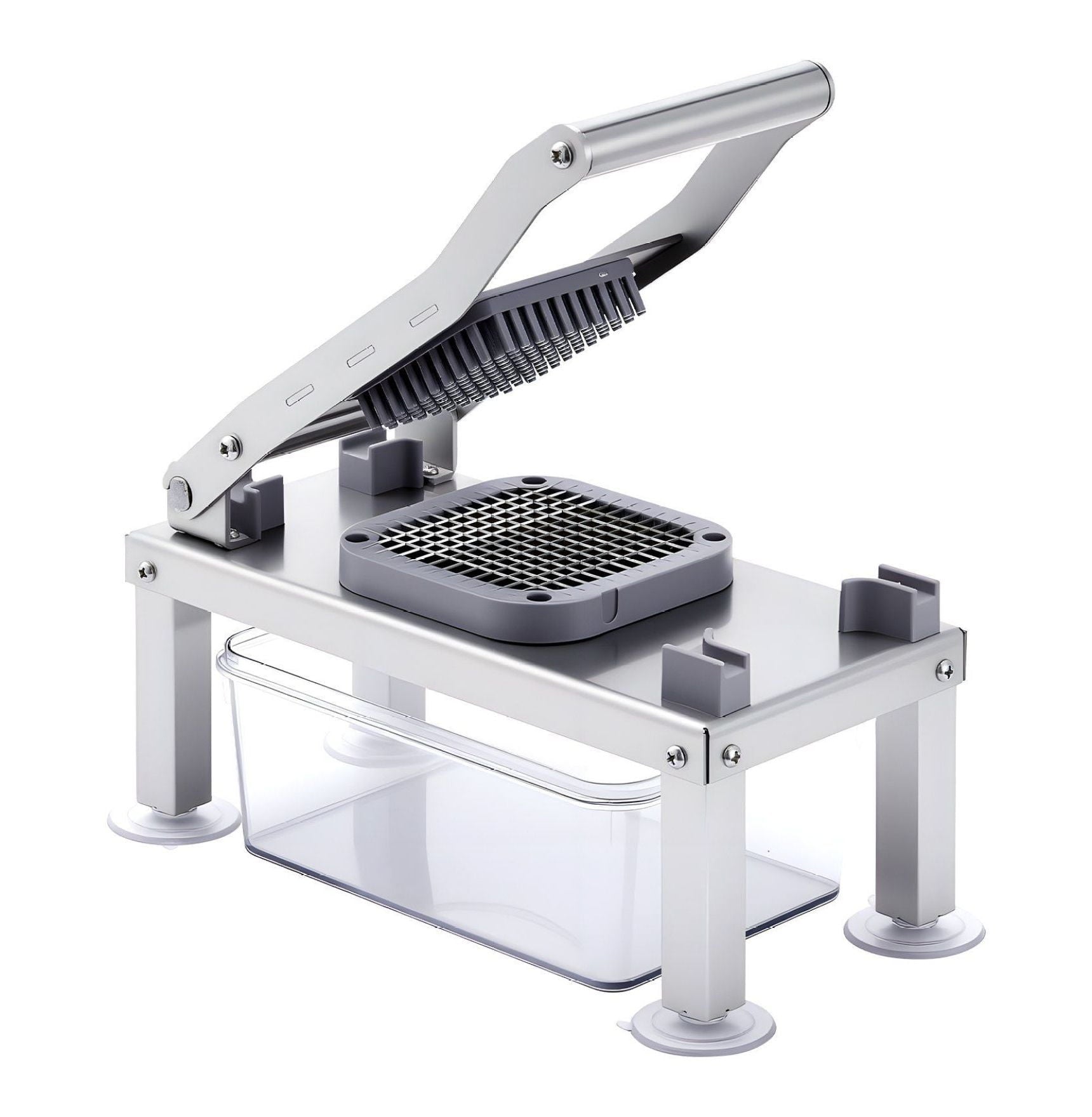 Slicer, 8 Blades Food Cutter for Kitchen - All-in-1 Veggie with Container, Stainless Steel Blades, Dicer, Slicer & Ju...