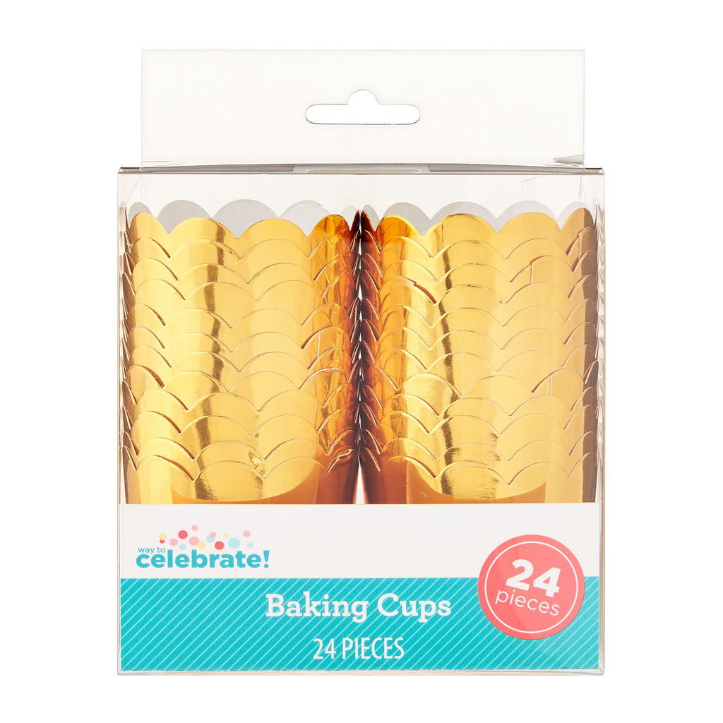 Gold Baking Cups, 24 Count