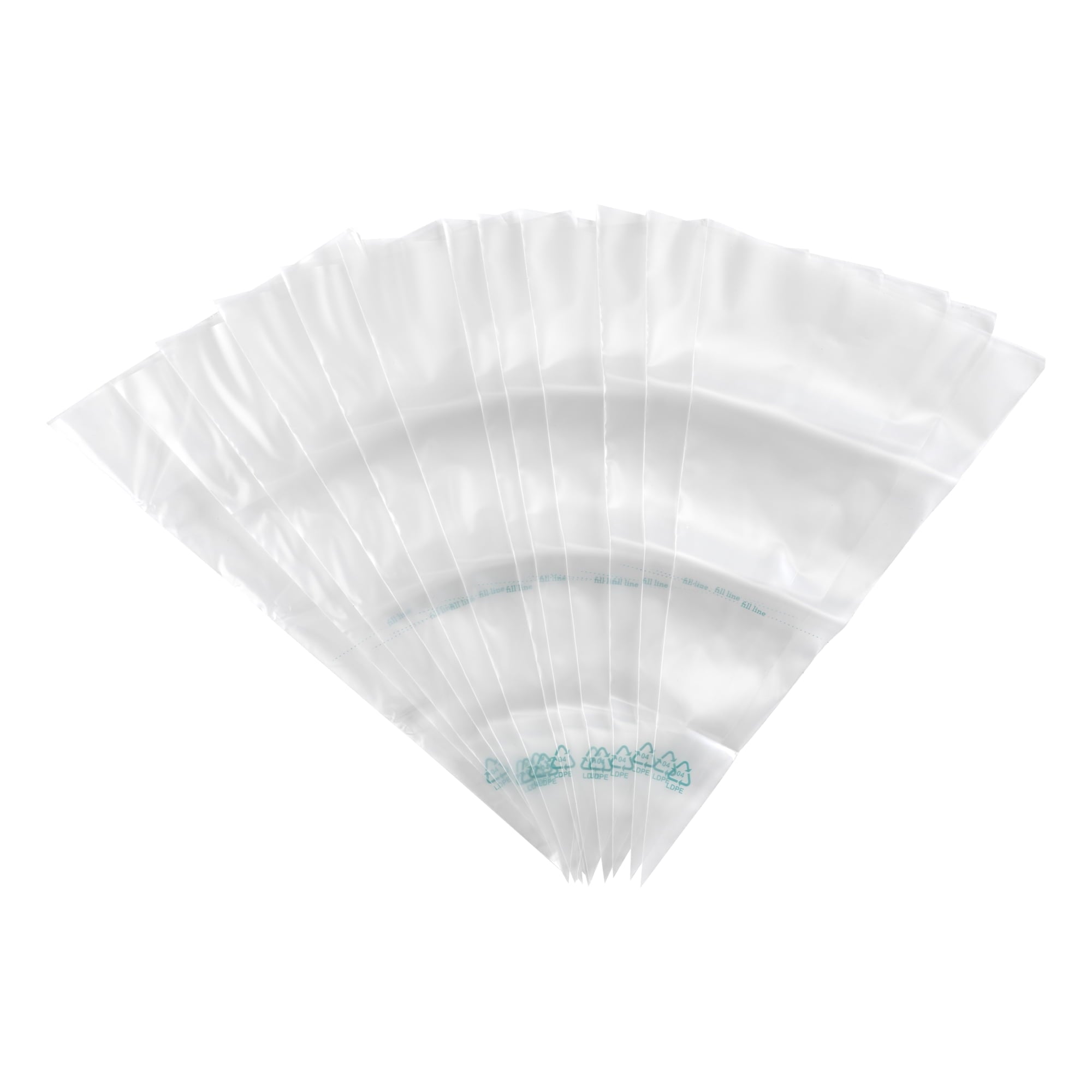 12 Count Clear Disposable Decorating Bags, 12 inch