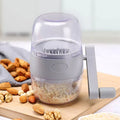 Household Hand Crank Nut Grinder, Manual Garlic Chopper and Dried Fruit Crusher for Almonds Walnuts Ginger, Ergonomic...