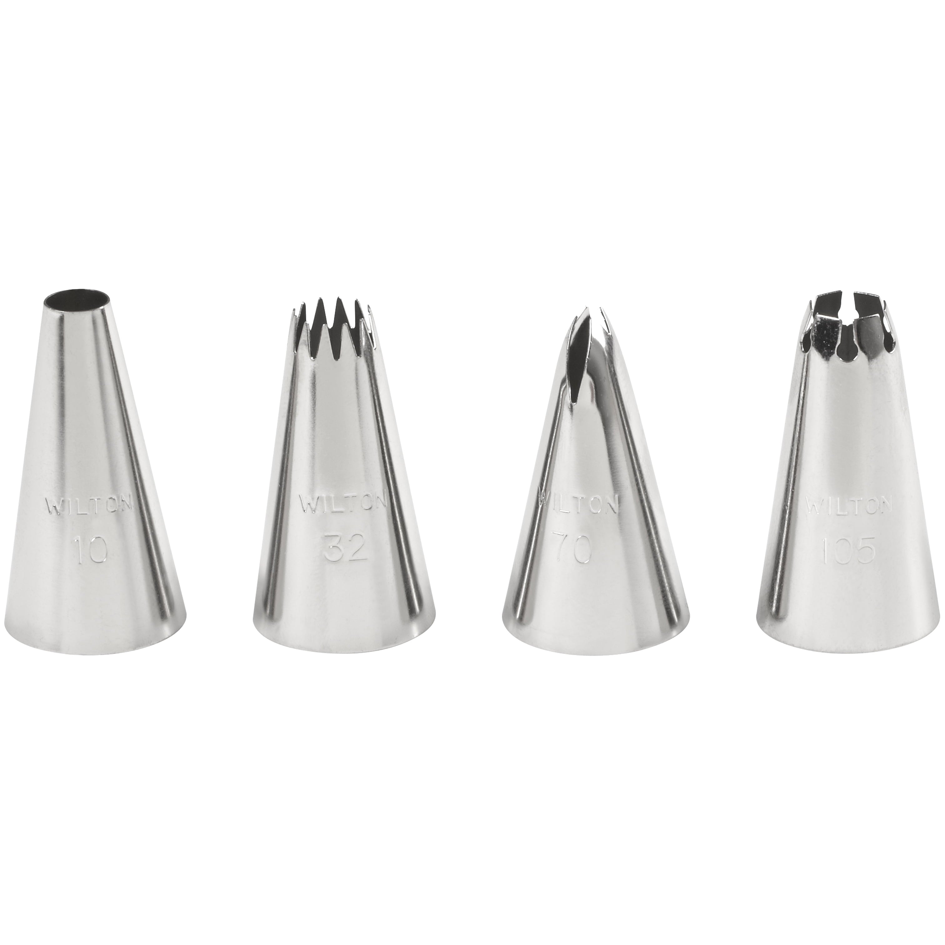 Borders Piping Tip Set, 4-Piece
