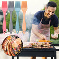 XMMSWDLA Silicone Basting Brush Set, Heat Resistant Pastry Brush, Perfect for Baking,BBQ Grill,Kitchen Cooking,Strong Steel Core and One-Pie