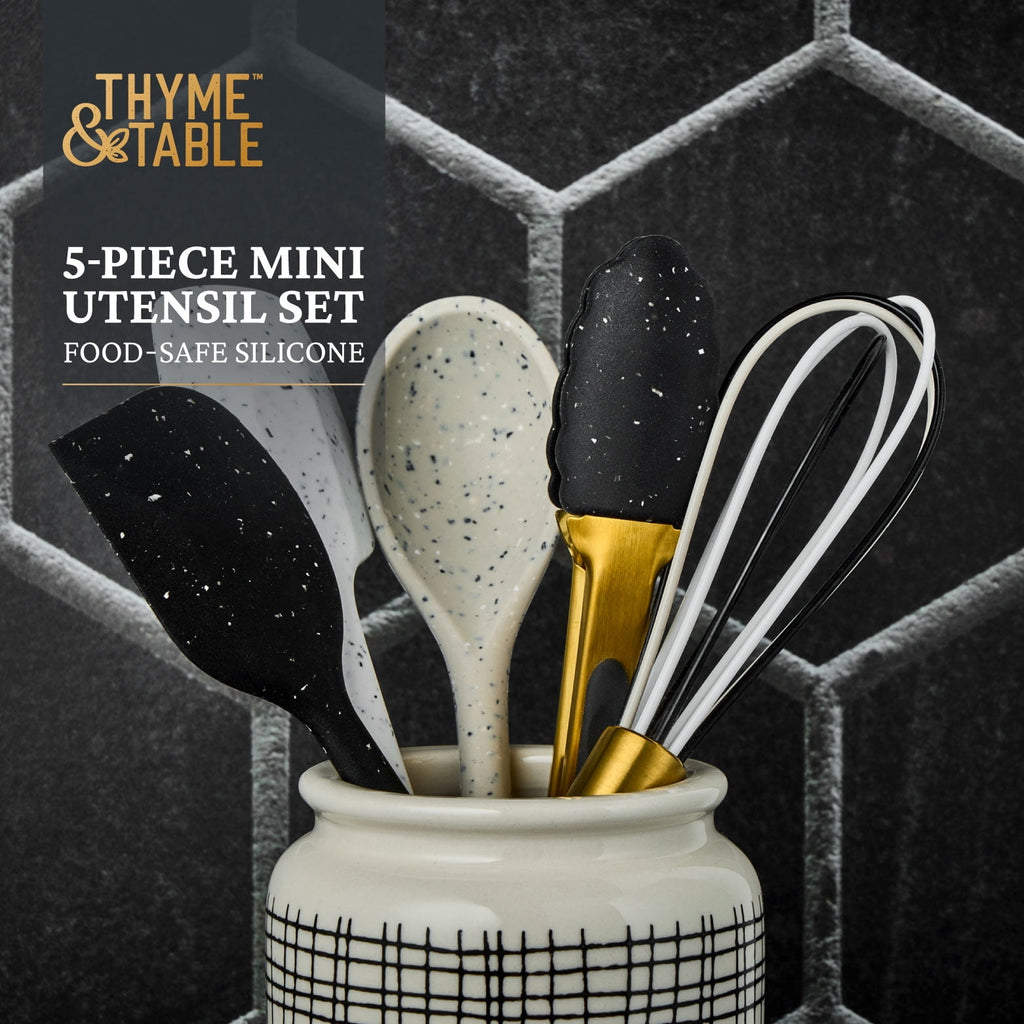 5-Piece Silicone Mini Kitchen Utensil Set - Image 3