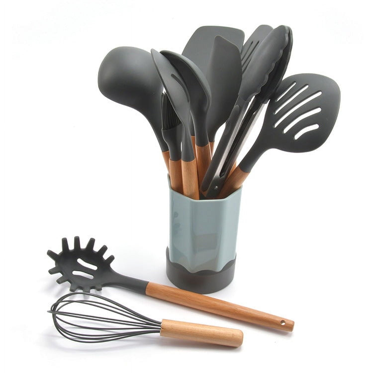 31 Piece of Silicone Utensil Set For Cooking W/ Holder High Quality Home Kitchen Cook Tool Heat Resistance Dishwasher... - Image 3