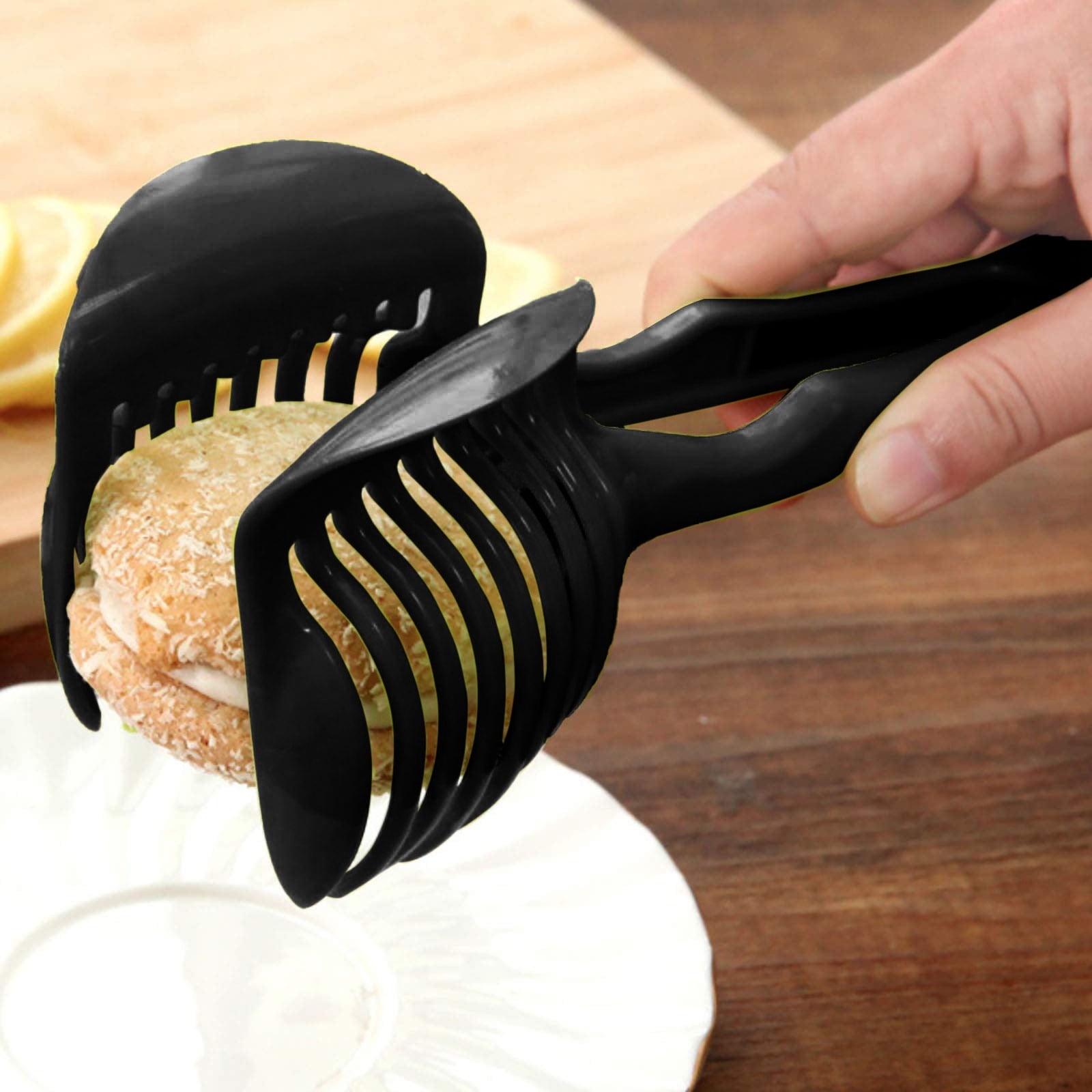 2024 Kitchen Cutting Tool Handheld Vegetable Slicer for Tomatoes Eggs and Fruits Efficient Household Food Prep Gadget - Image 4