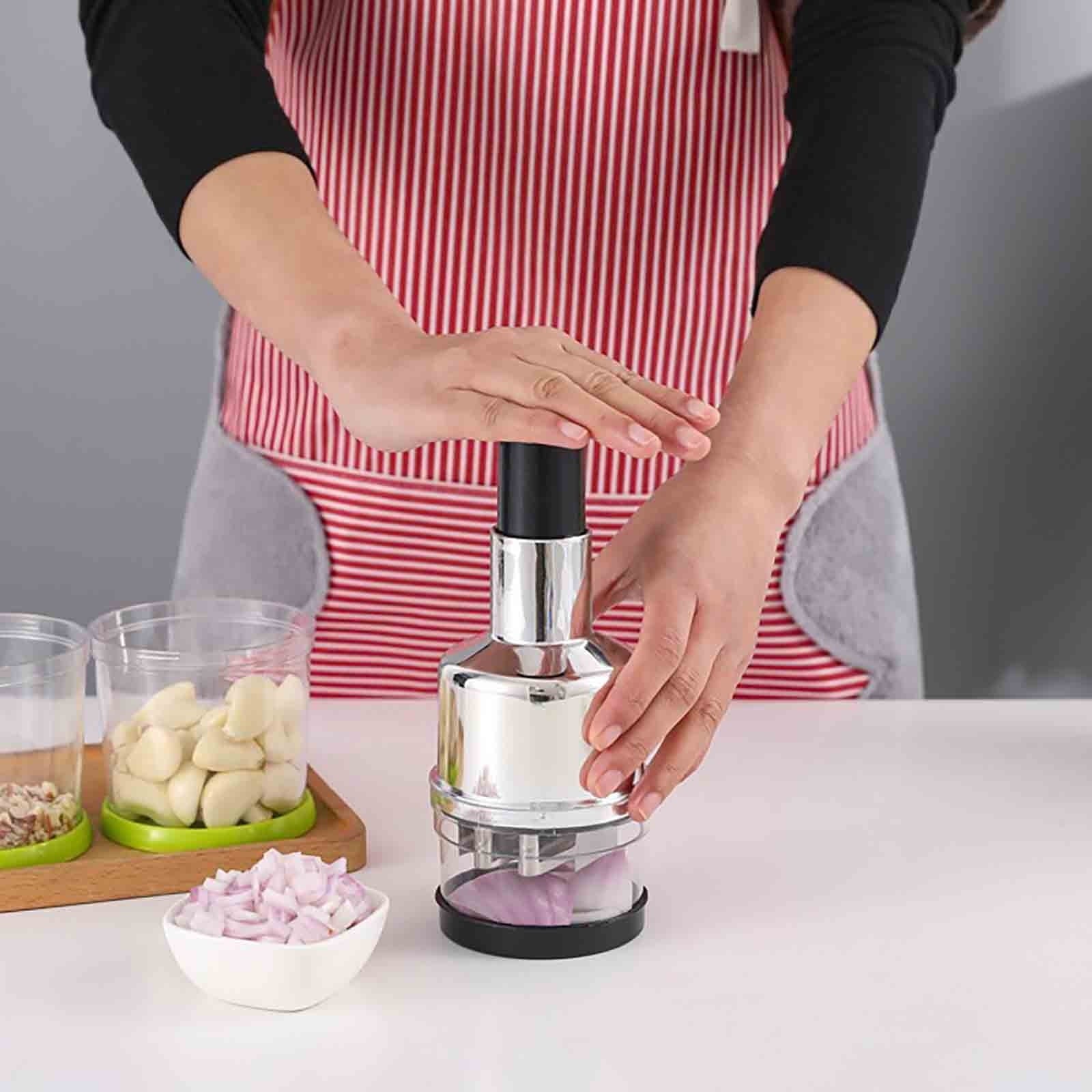 Djiypn **Multifunctional Stainless Steel Garlic and Ginger Chopper – High Efficiency Kitchen Tool for Quick Ingredient Prep, Perfect for Hom - Image 3