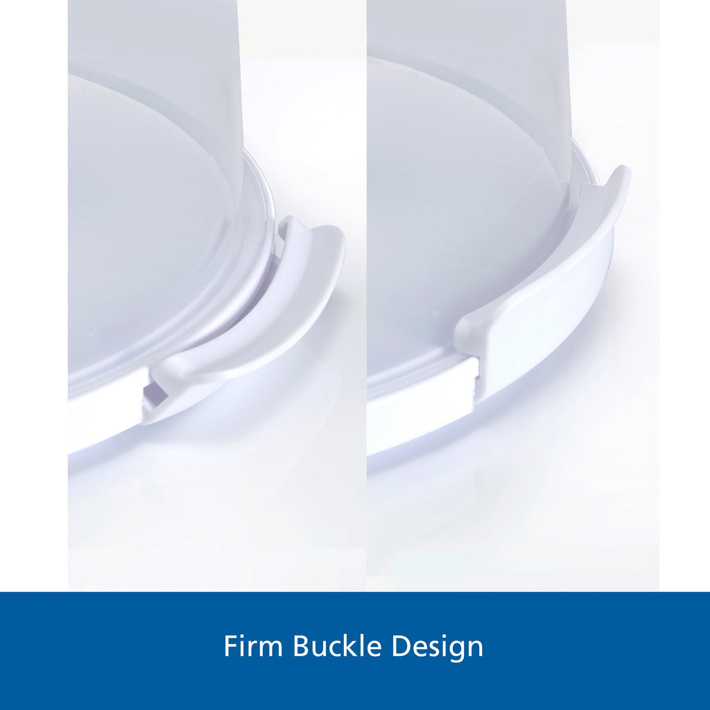 12 inch Clear Cake Carrier with 2pk 9 inch Gray Round Pans, Carbon Steel - Image 5