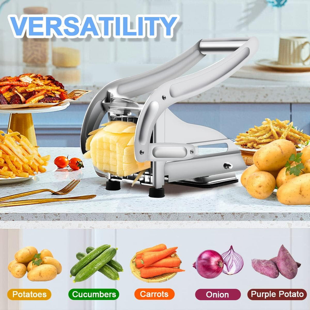 Cutter with 2 Blades, Professional Potato Cutter Stainless Steel, Potato Slicer Fries, No-Slip Suction Technology, Pr... - Image 5