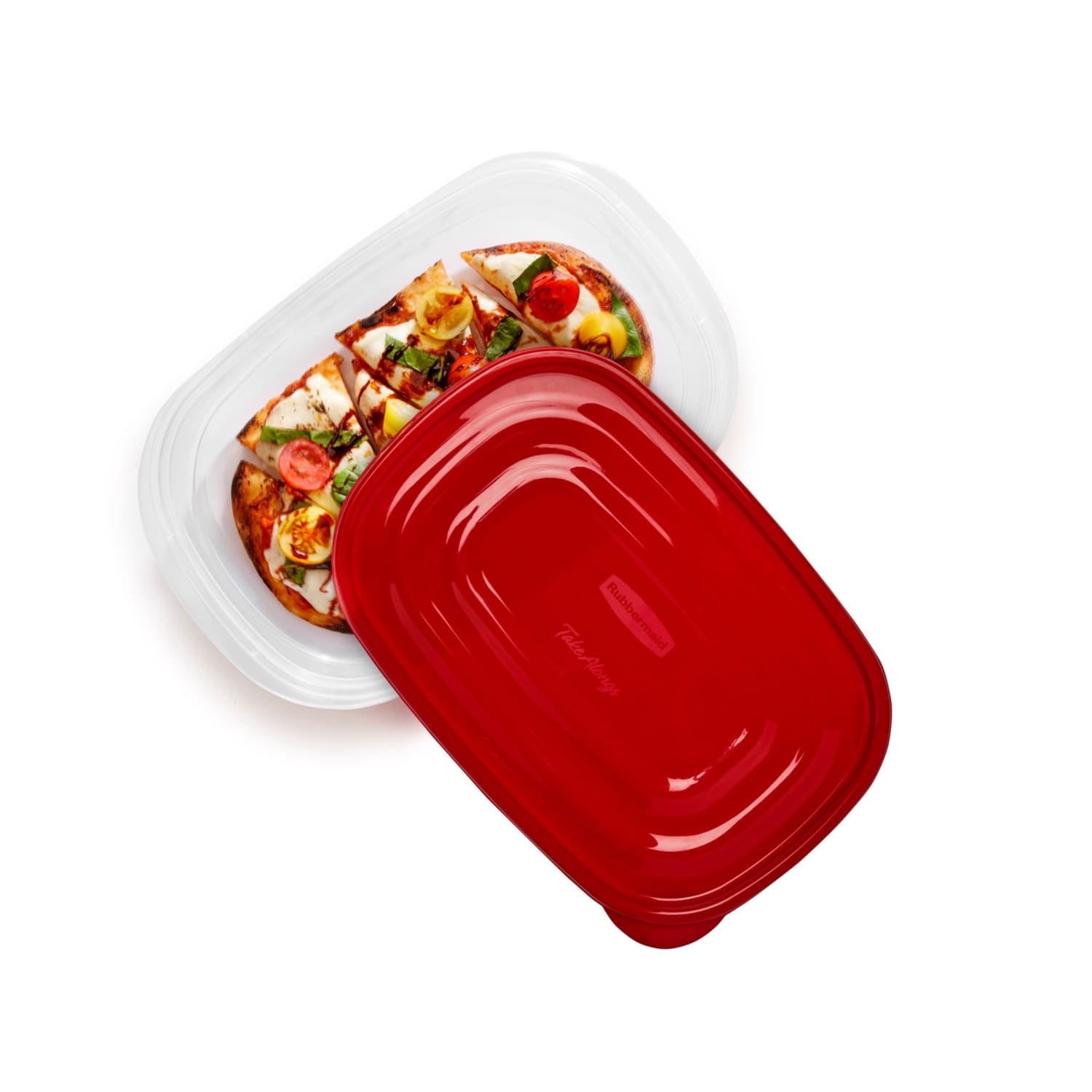 TakeAlongs 4.0-Cup Rectangle Food Storage Containers, Ruby Red, 3 pack - Image 3
