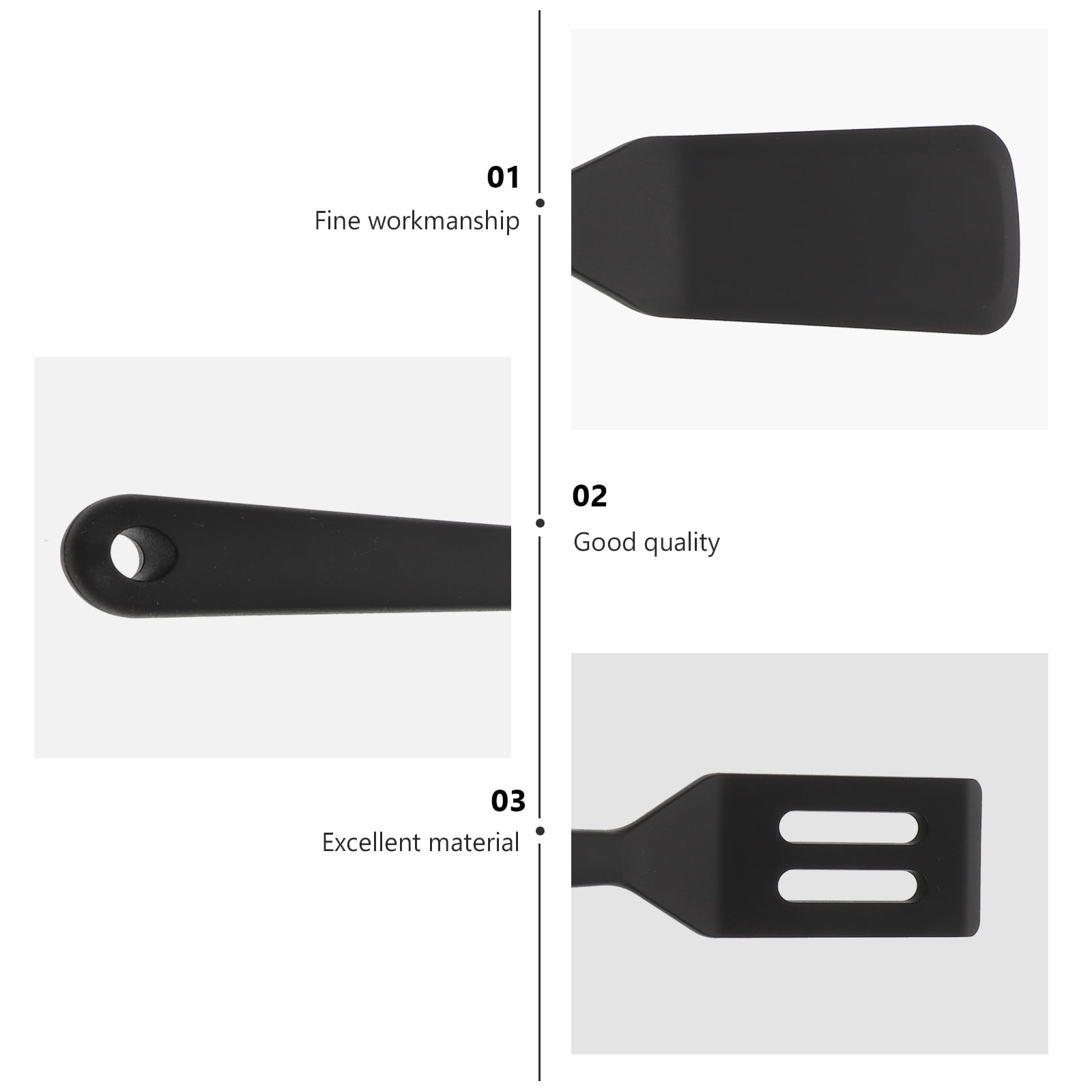 FUEENIRVA Mini Cooking Utensils Silicone Nonstick Safe Family Restaurant Use 2Pcs - Image 4