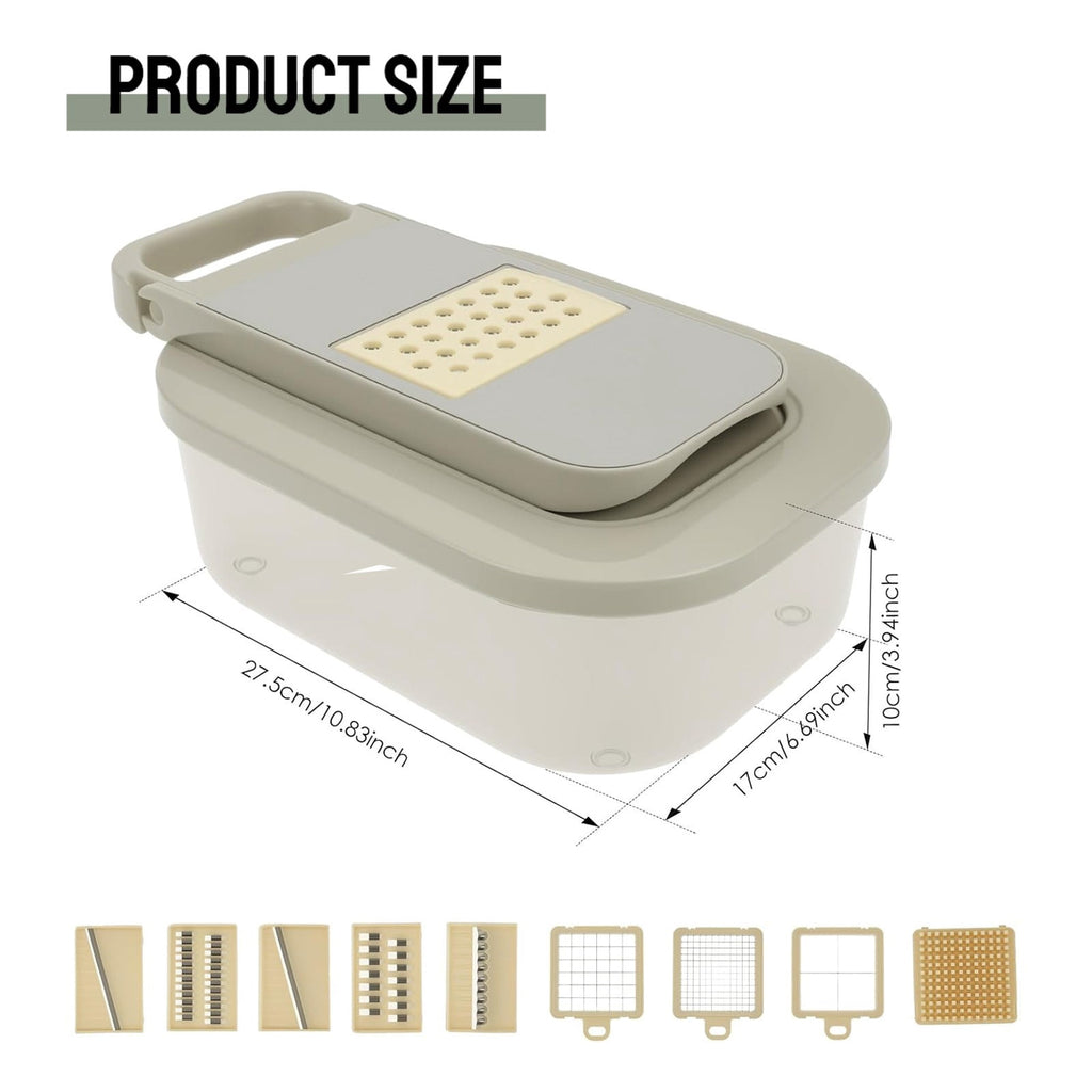 Vegetable Chopper 9-In-1 Vegetable Chopper with Container - Multi-Function Veggie Slicer & Cutter - Kitchen Tools & G... - Image 3