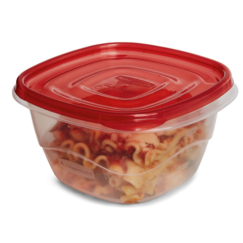 TakeAlongs 5.2-Cup Deep Square Food Storage Containers, Ruby Red, 4 pack - Image 6