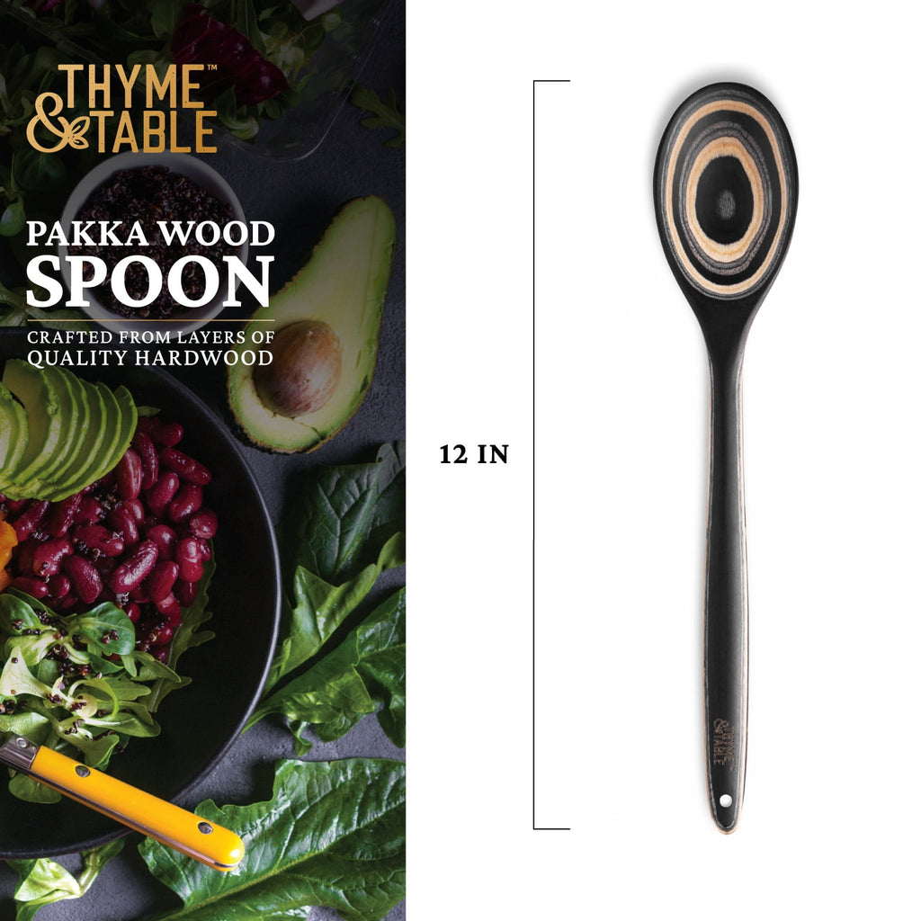 Non-Stick Pakka Wood Spoon Black - Image 3