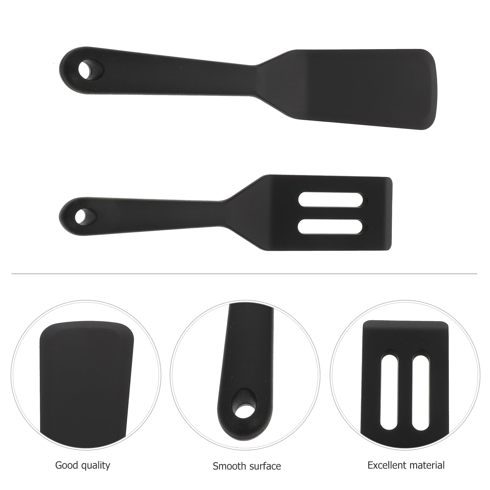 FUEENIRVA Mini Cooking Utensils Silicone Nonstick Safe Family Restaurant Use 2Pcs - Image 3