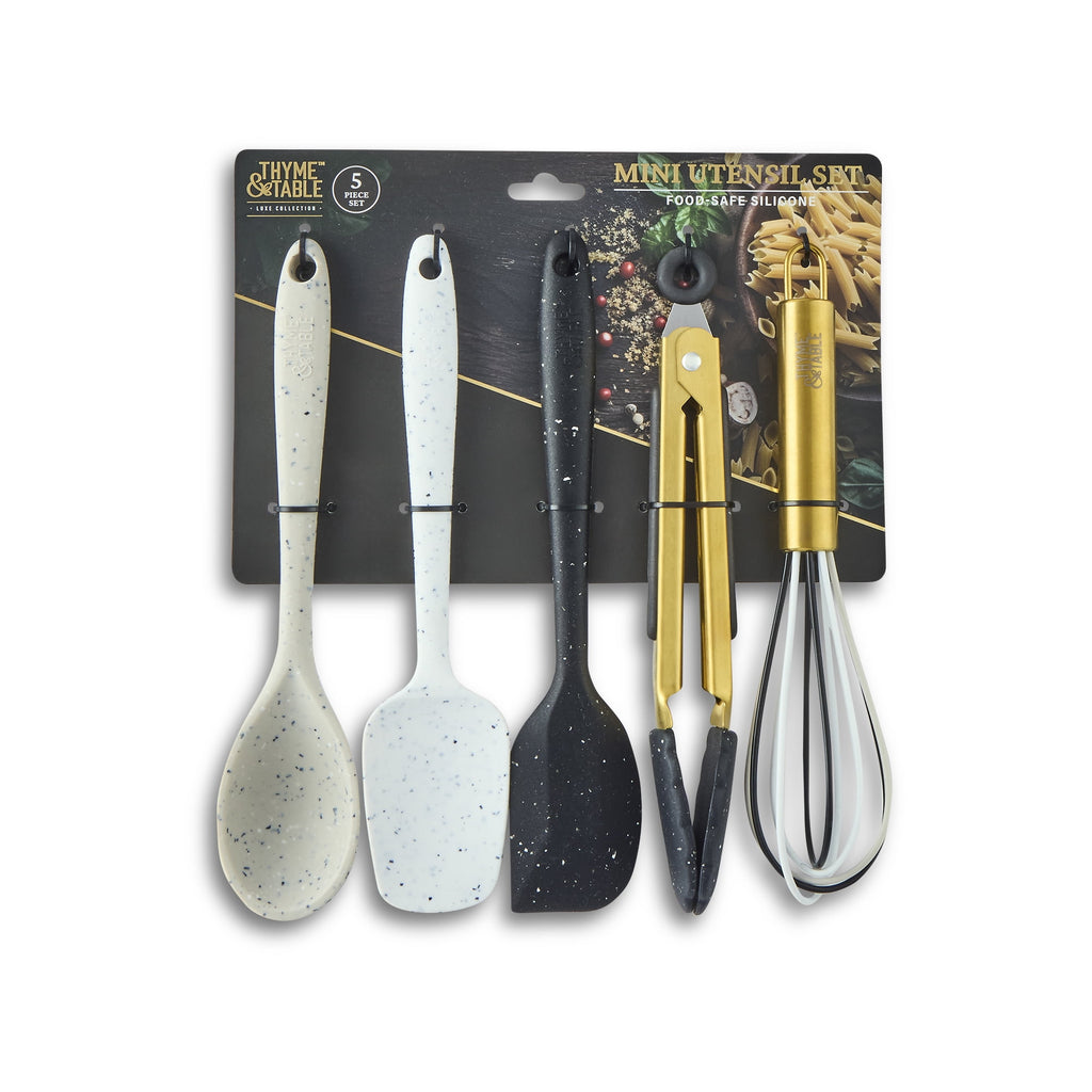 5-Piece Silicone Mini Kitchen Utensil Set - Image 2