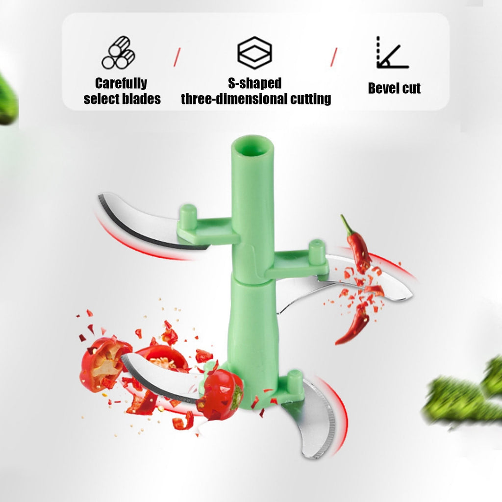 Manual Garlic Chopper Pull String Garlic Masher Kitchen Gadget Multifunction Garlic Crusher Slicer Easy Clean Portabl... - Image 5