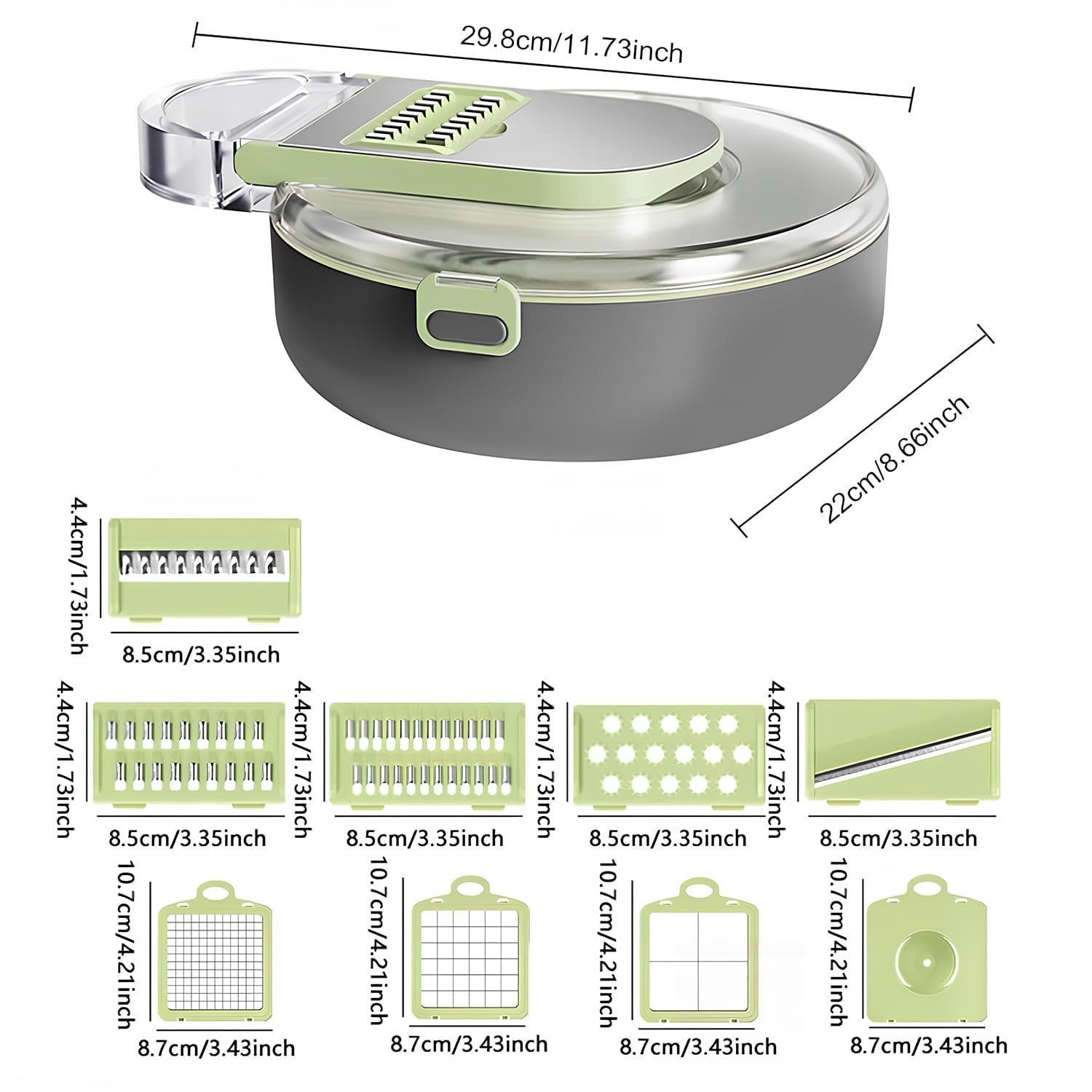 Vegetable Chopper,Multifunctional 14-in-1 Food Choppers Onion Chopper Vegetable Slicer Cutter Dicer Veggie chopper wi... - Image 4