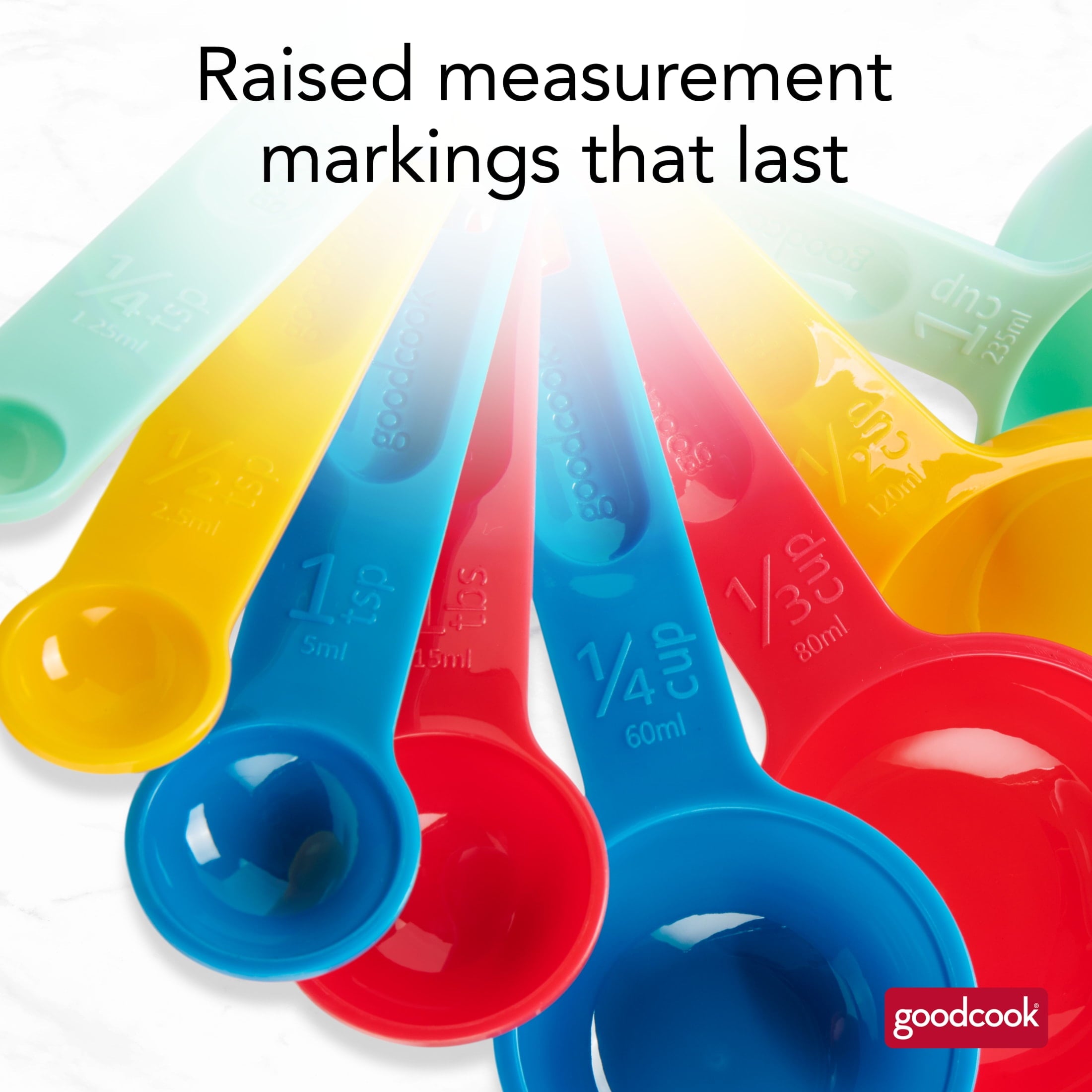 Pro 8-Piece Nesting Measuring Cups and Spoons Set with Storage Ring - Image 2