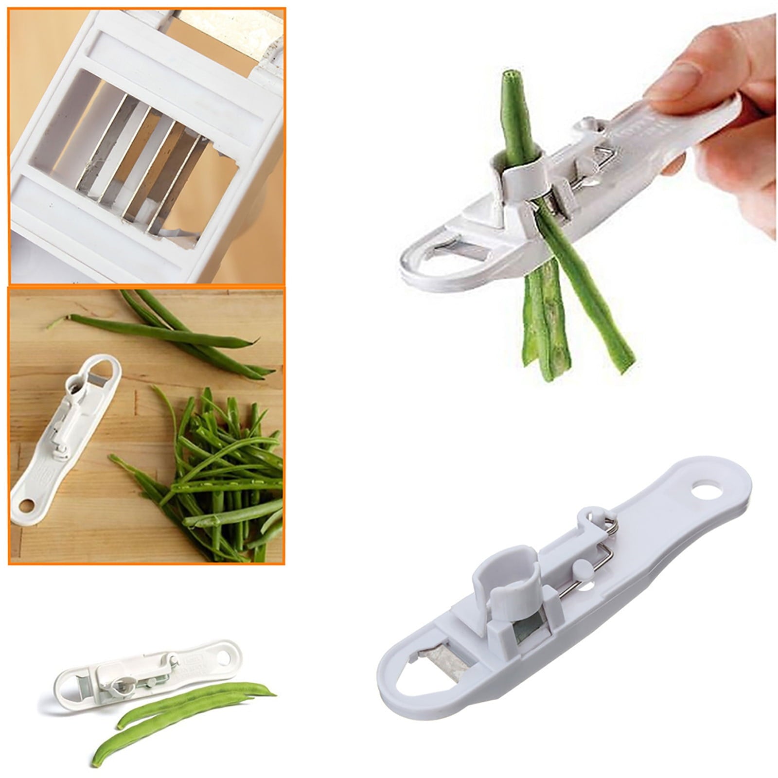 Manual Vegetable Chopper Multi-functional Kitchen Tool for Efficient Food Prep, White - Image 4