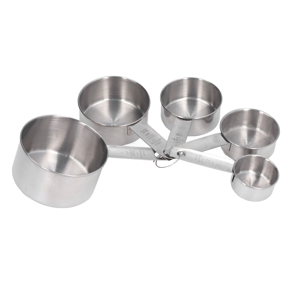 Stainless Steel Measuring Cups 5 Pack Set, Easy to Read Metal Measuring Cup With Scale Kitchen Cooking Baking Tool wi... - Image 6