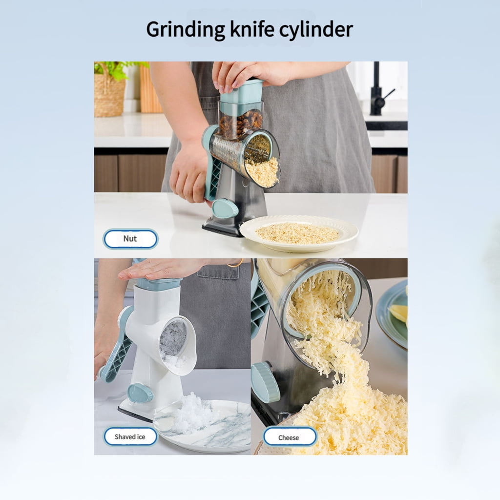 Manual Rotary Food Processors Multipurpose Slicers Dicer Grater Durable Plastic Kitchen Tool For Quick Meal Preps - Image 4