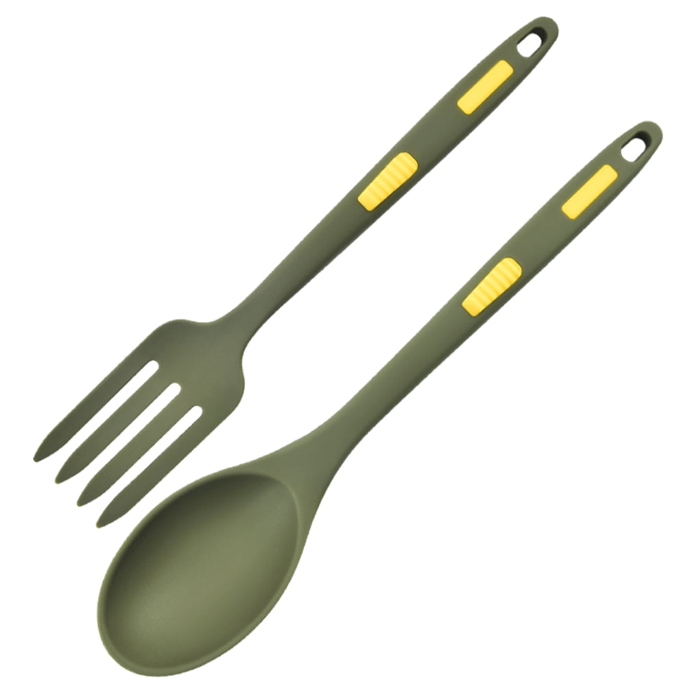 Silicone Kitchen Utensil Set in Green, 1 Set for Cooking and Family Use, and Tools - Image 5