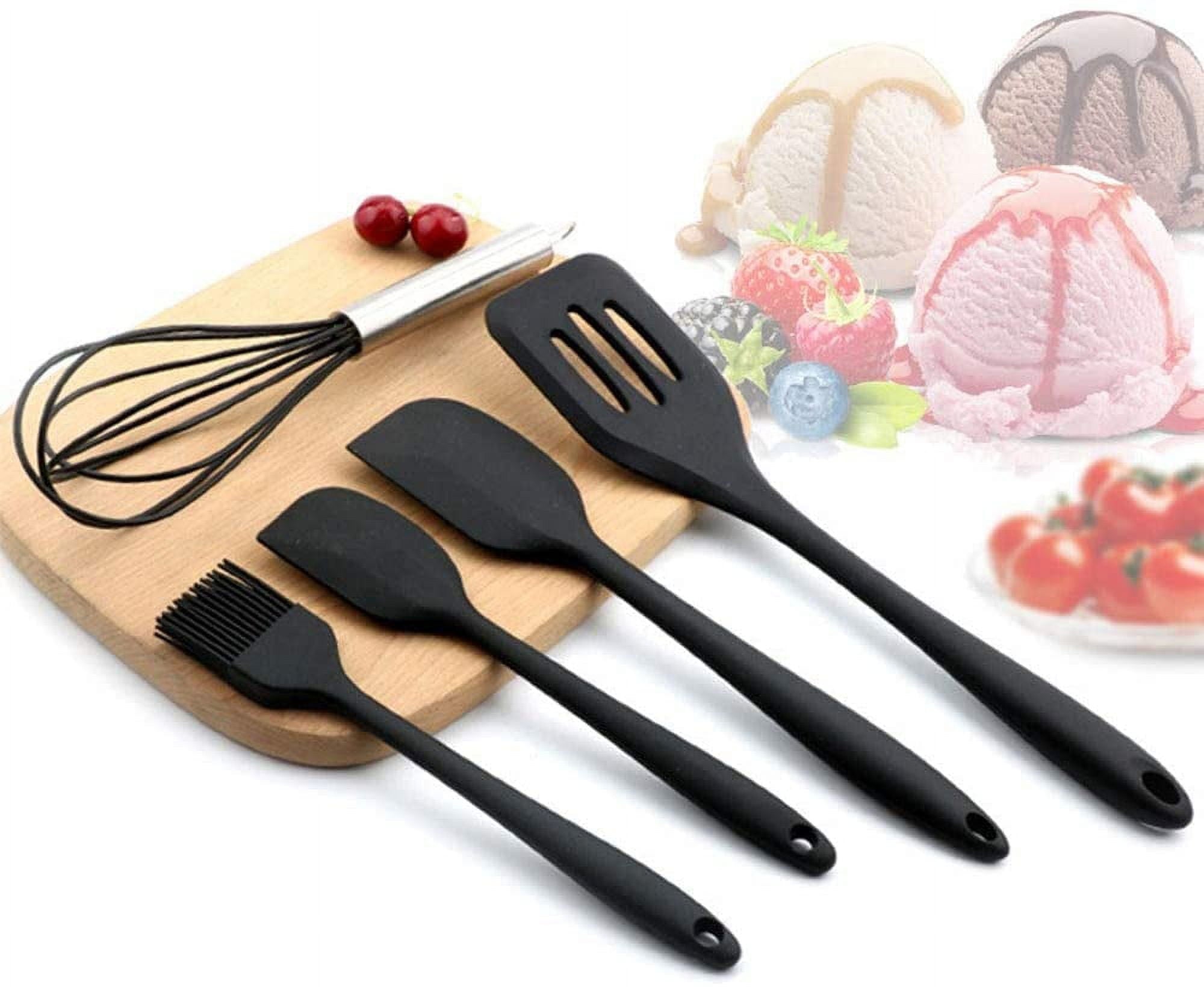 5Pcs Silicone Cooking Utensil Sets, Nonstick Cooking Utensil Resistant Silicone Cooking Utensils Set - Image 2