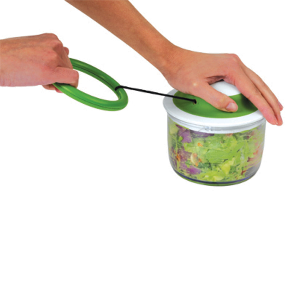 Chef'n VeggiChop Hand-Powered Food Chopper, Arugula - Image 3
