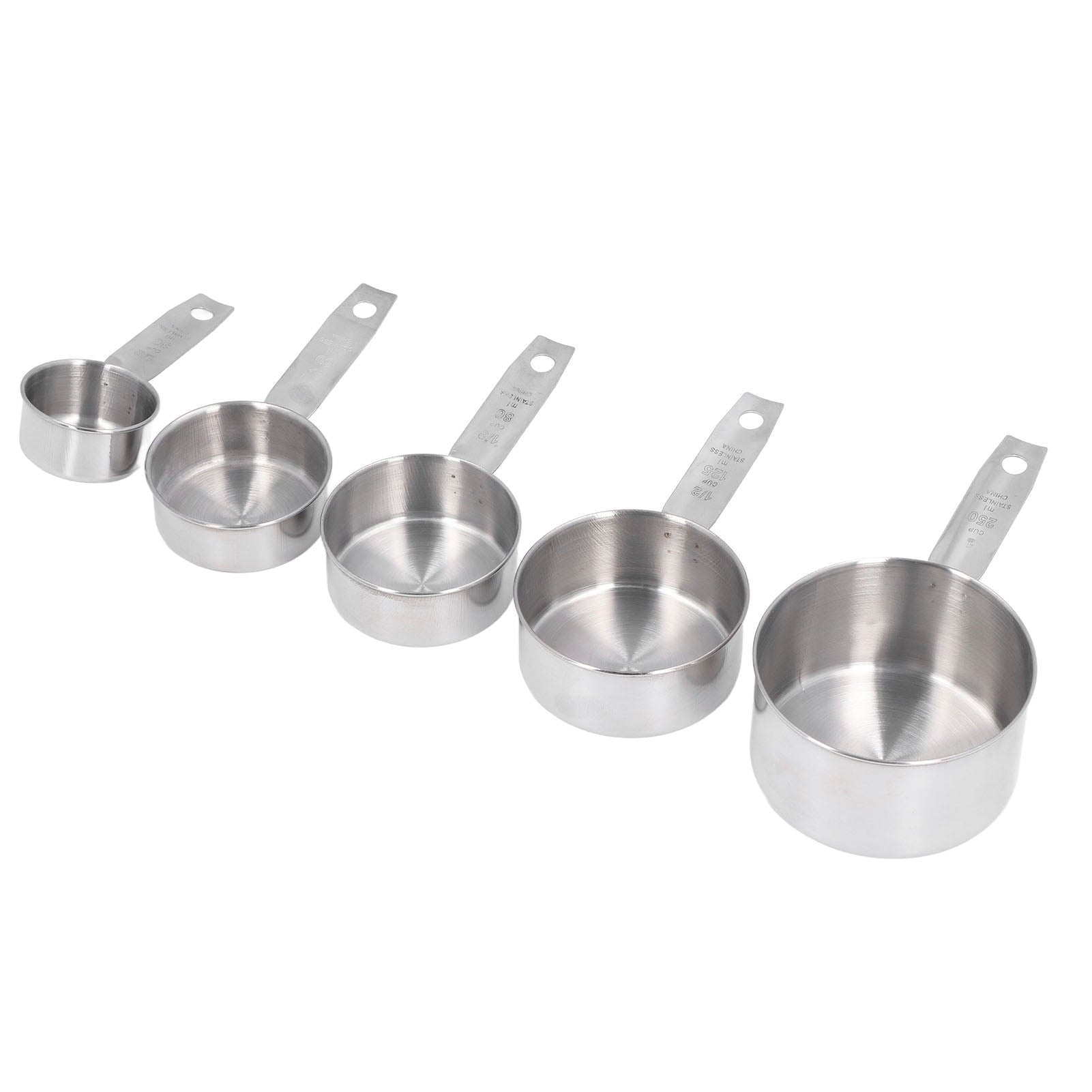 Stainless Steel Measuring Cups 5 Pack Set, Easy to Read Metal Measuring Cup With Scale Kitchen Cooking Baking Tool wi... - Image 3