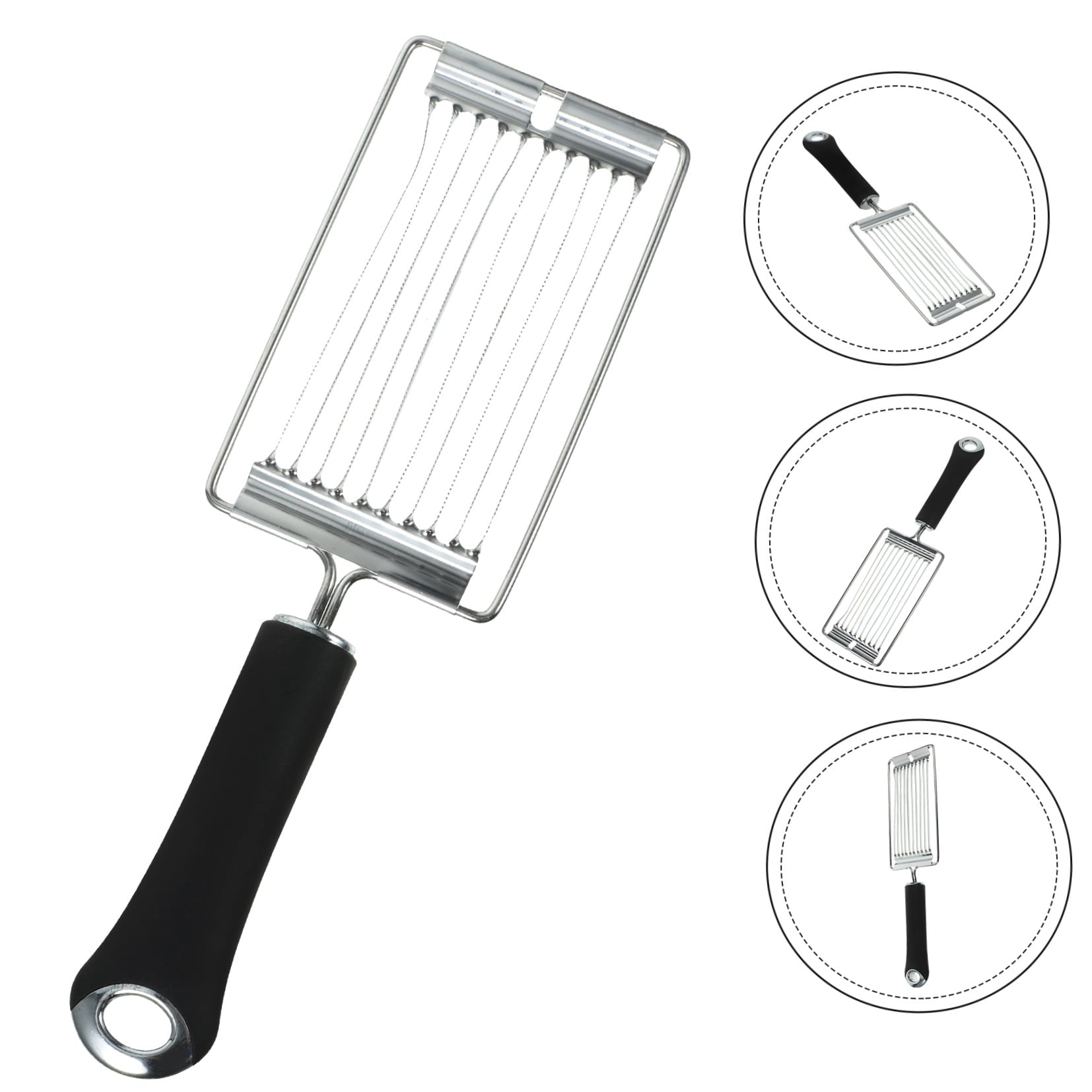 Stainless Steel Vegetable Slicer for Tomatoes, Potatoes, Carrots - Kitchen Cutter and Food Prep Tool - Image 6