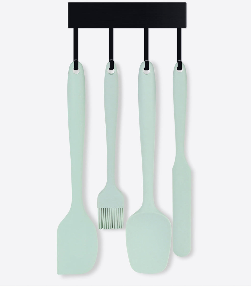 6-Piece Silicone Spatula Set Food Grade Silicone Spatulas, Heat Resistant Kitchen Utensil Kit , Seamless One Piece Design, Kitchen Utensils - Image 4
