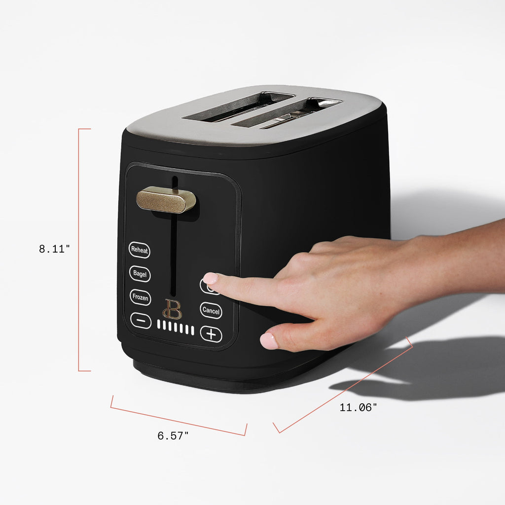 2 Slice Toaster with Touch-Activated Display, Black Sesame - Image 5