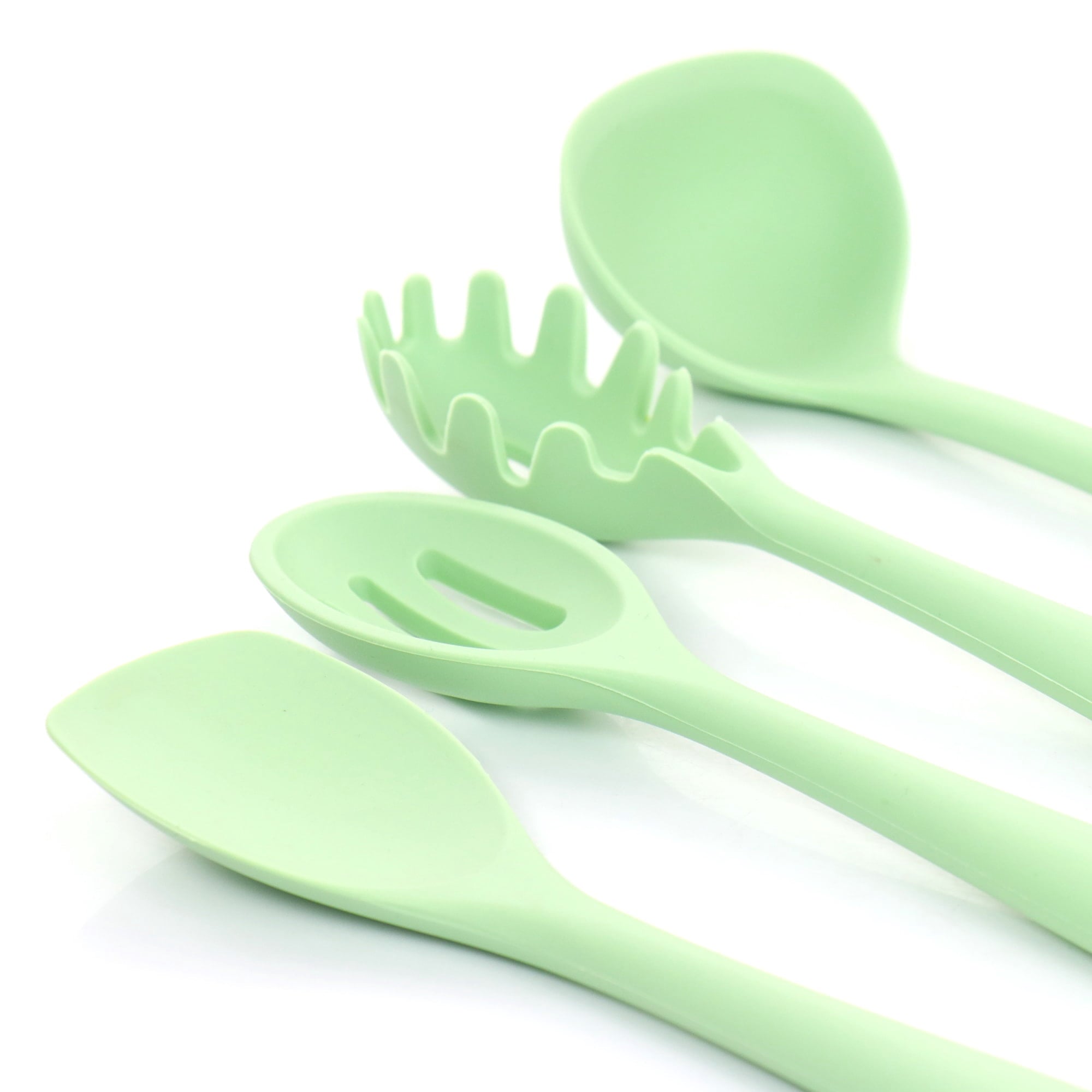 Mint Green 12 Piece Silicone Cooking Utensils - Image 2