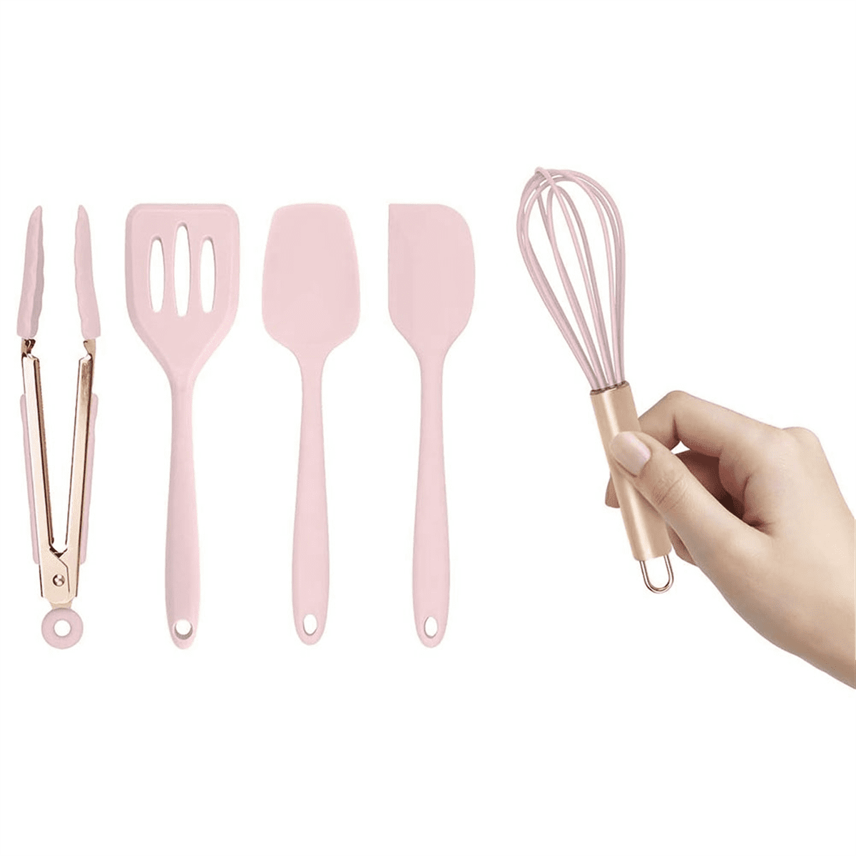 Silicone Cooking Utensils Kitchen Utensil Set for Nonstick Cookware - Image 3
