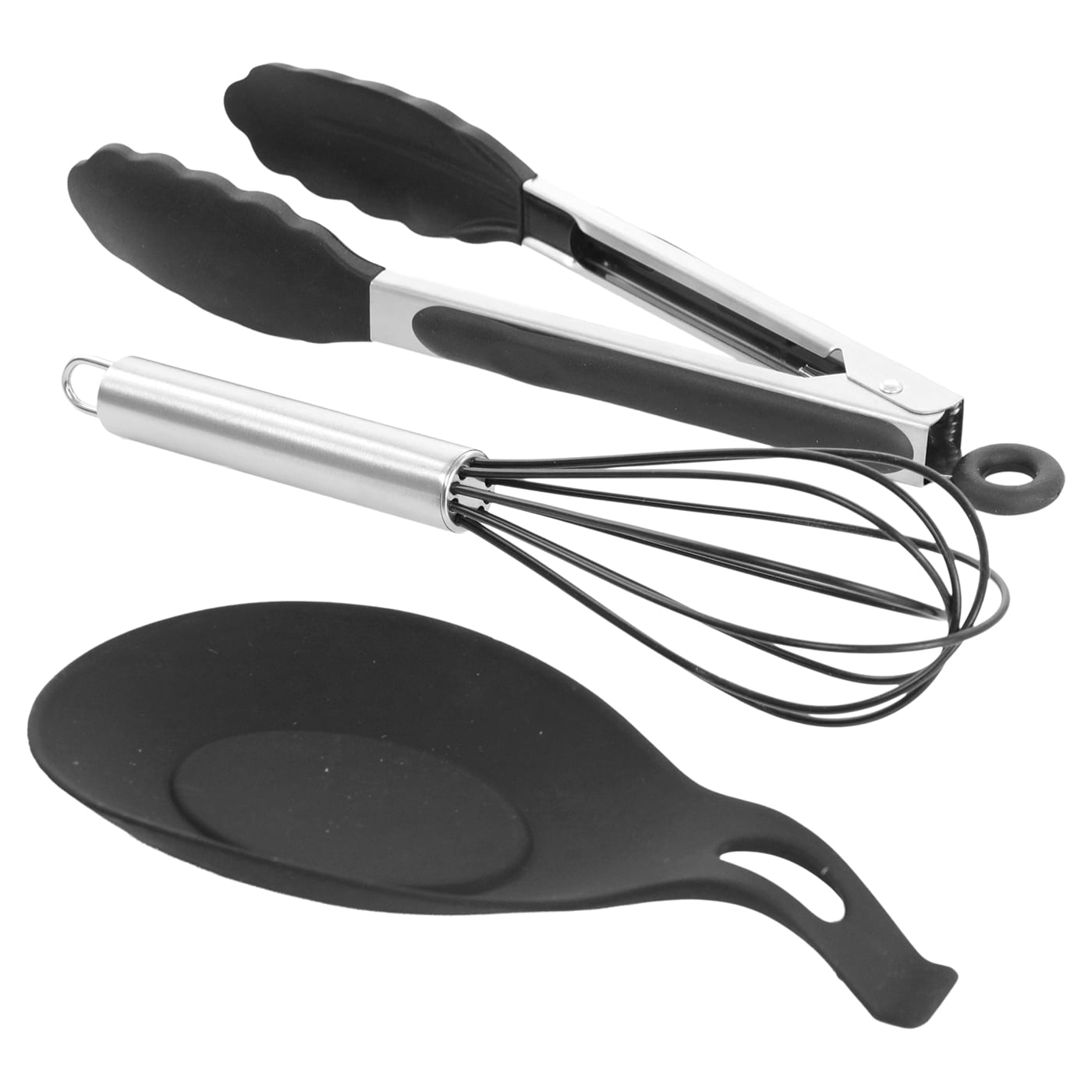 MegaChef Black 12 Piece Silicone Cooking Utensils - Image 4