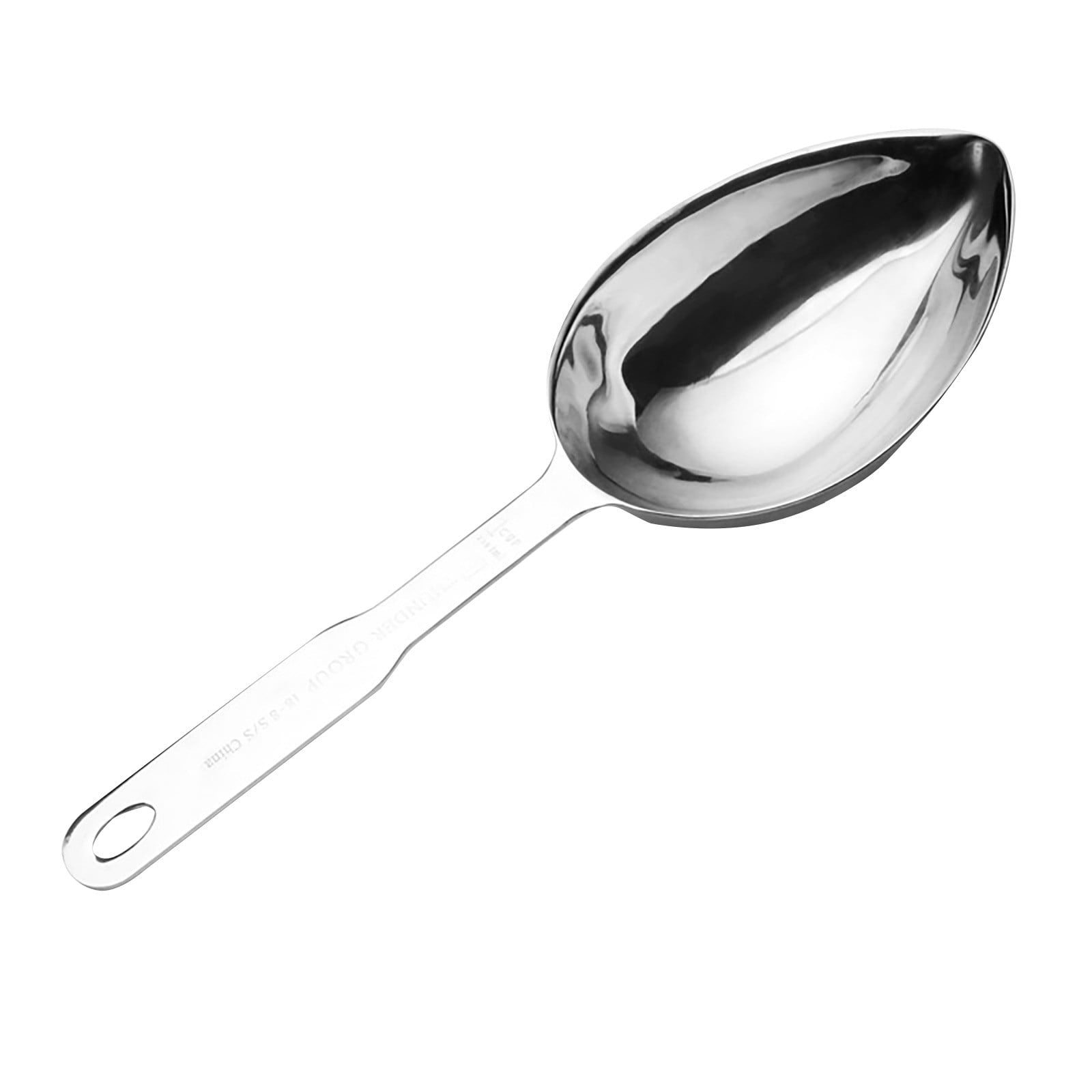 Lssam Stainless Steel Measuring Cups 1 Cup Oval Measuring Scoop Durable Kitchen Tools Dishwasher Safe - Image 2