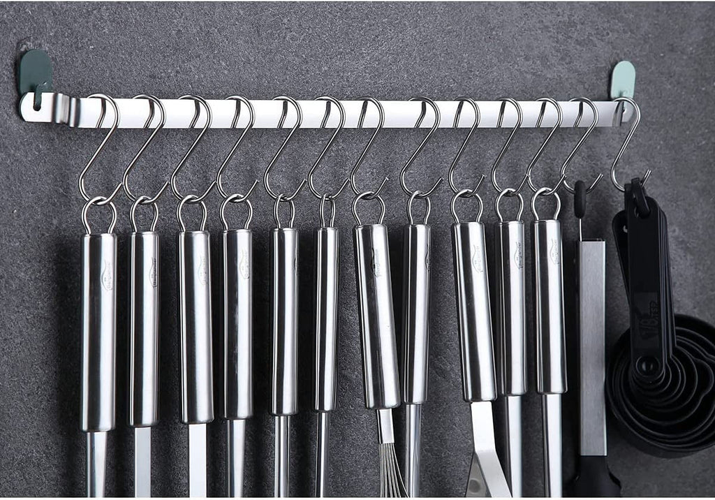 ReaNea Kitchen Utensils Set 37 Pieces, Stainless Steel Cooking Utensils Set, Kitchen Gadgets Cookwarewith Hooks For Hanging Kitchen Tool Set - Image 5