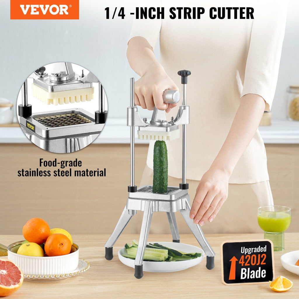 Kattex Commercial Vegetable Fruit Chopper - Heavy Duty 1/4" Stainless Steel Blade, Professional Food Dicer & Onion Slicer for Tomato, Pepper - Image 3