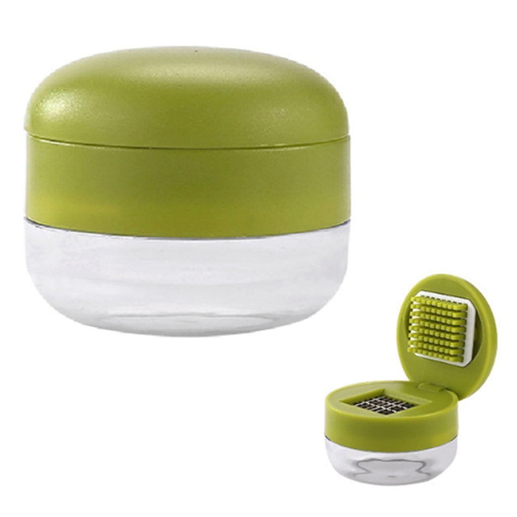 Multi Functional Manual Garlic Press and Mincer Tool, Integrated Slicer Dicer Grater and Storage Container, Portable ... - Image 6