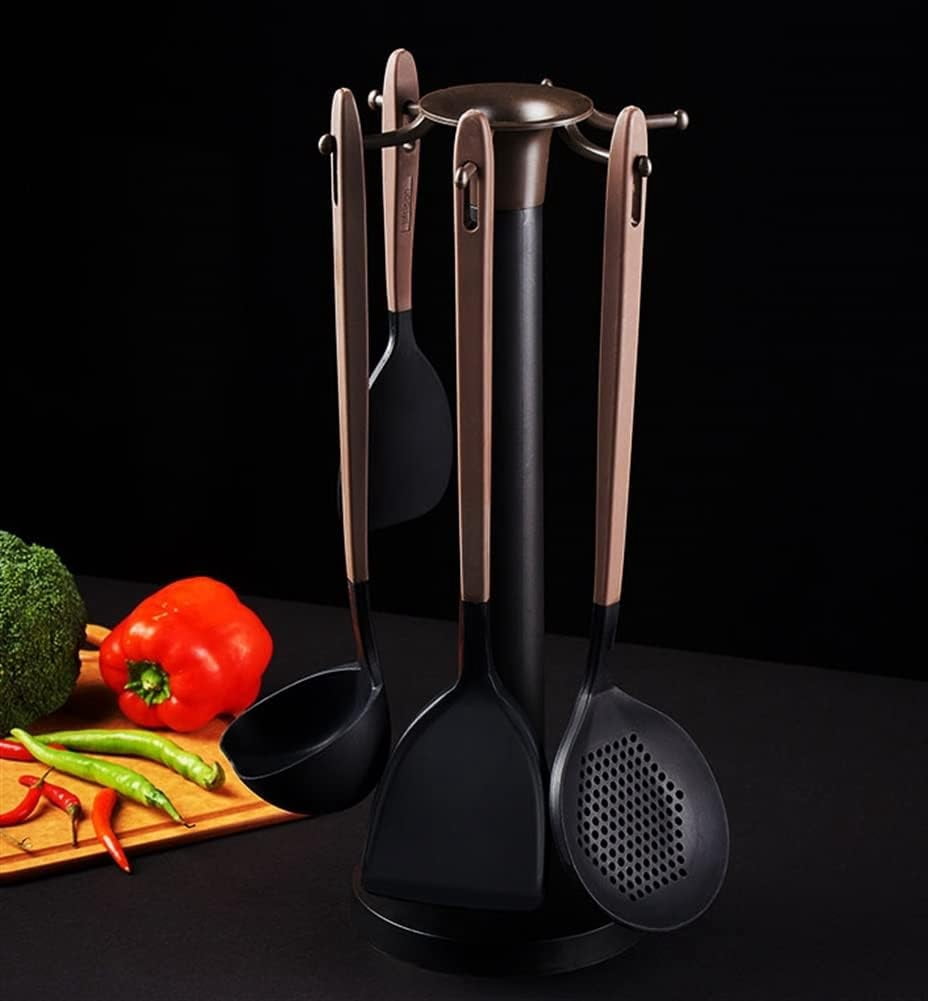 RKXQT  Silicone Cooking Utensil Set, Cooking Tools, Kitchen Utensils Set with Wooden Handles, Food-Grade Silicone Heads-Silicone Kitchen Gad - Image 4