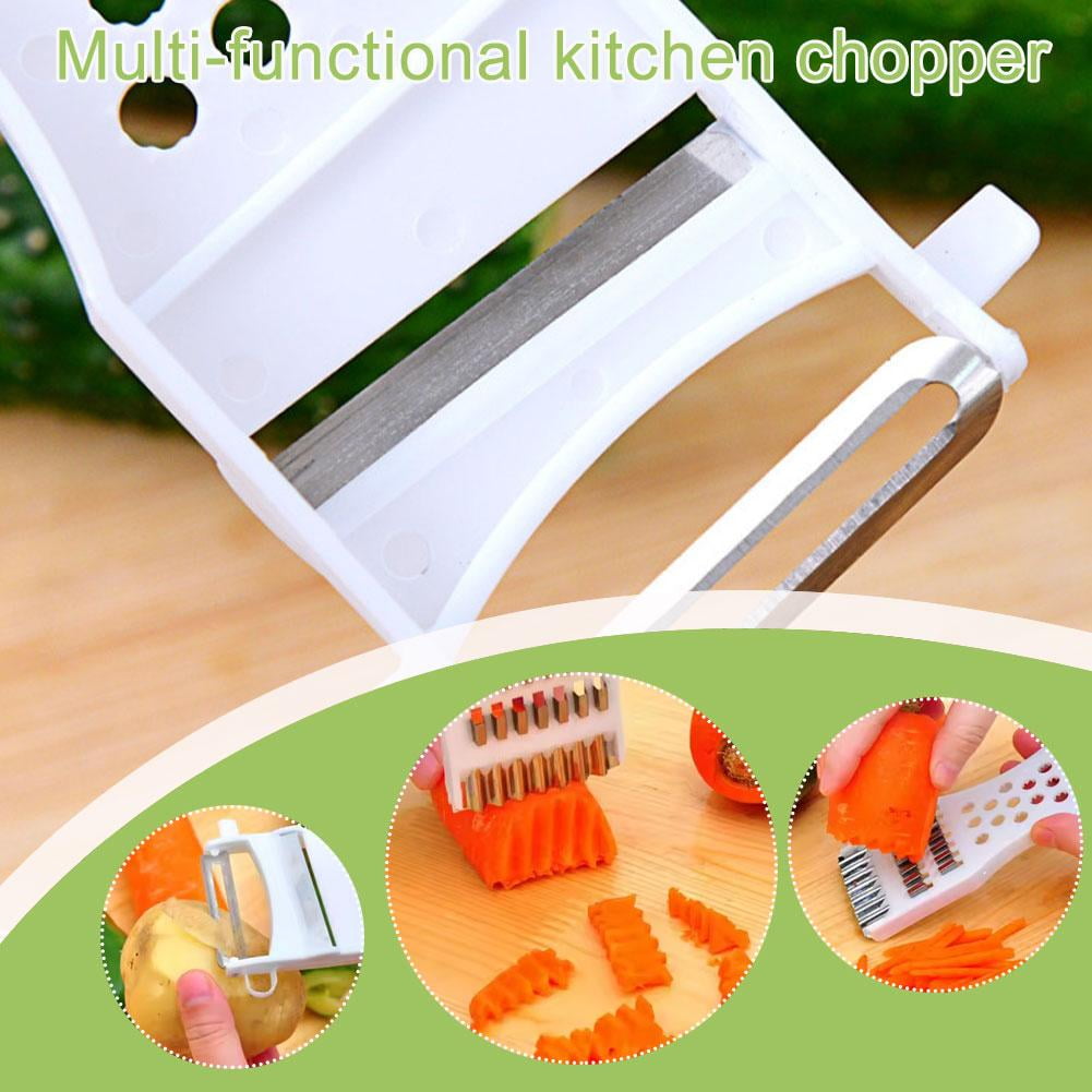 Multifunctional Kitchen Vegetable Chopper with Stainless Steel Blades for Fast Safe and Easy Food Prep - Image 2