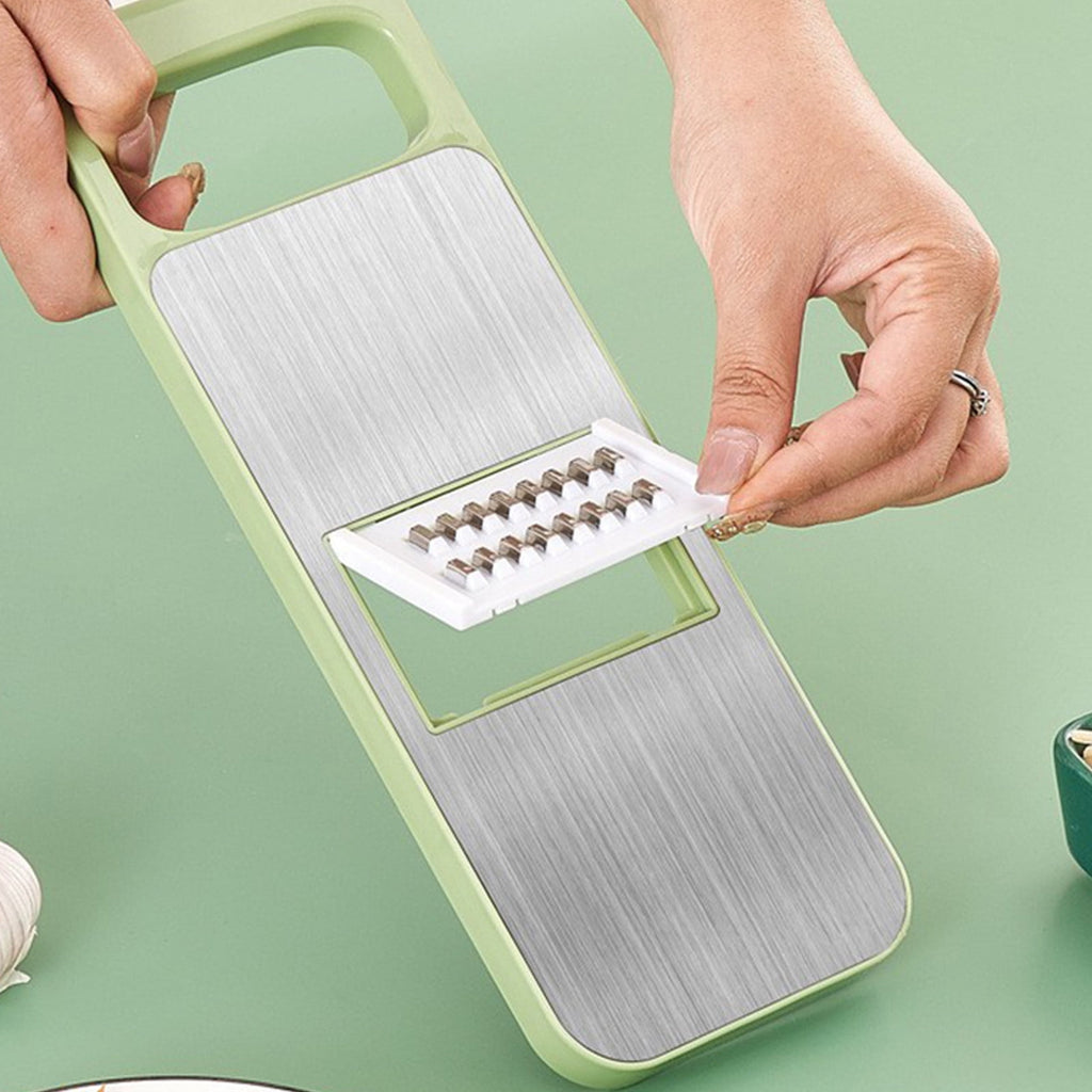 JASKFLY Multifunctional Grater with Five Cutting Tools Round Vegetable Chopper and Food Chopper with Convenient Container for Easy Food Prep - Image 6