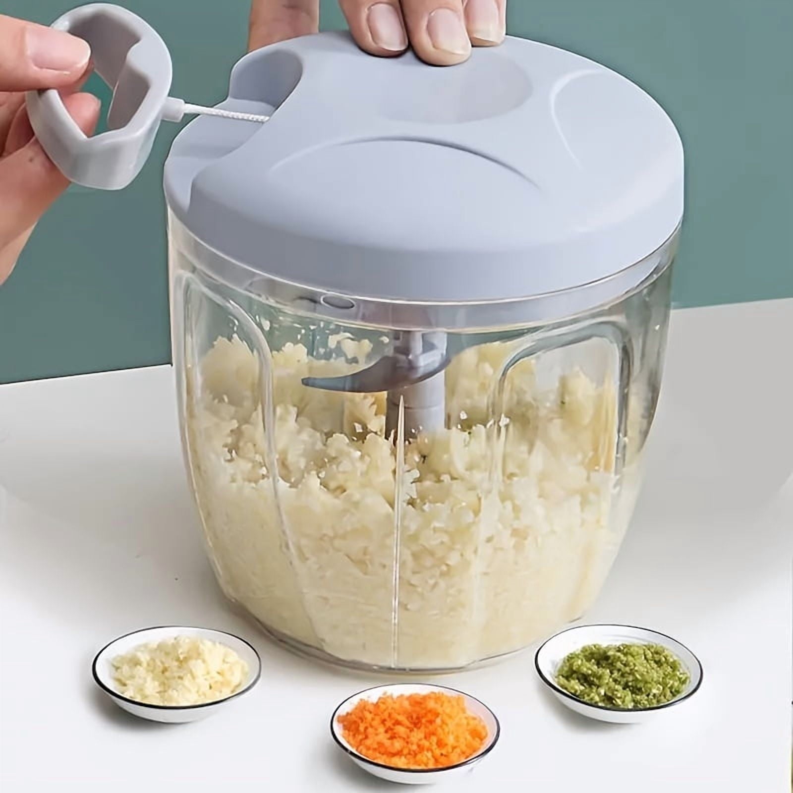 Manual Hand-Pull Kitchen Chopper: Multifunctional Food Chopper for Veggies, Garlic & Daily Meal Prep - Image 5