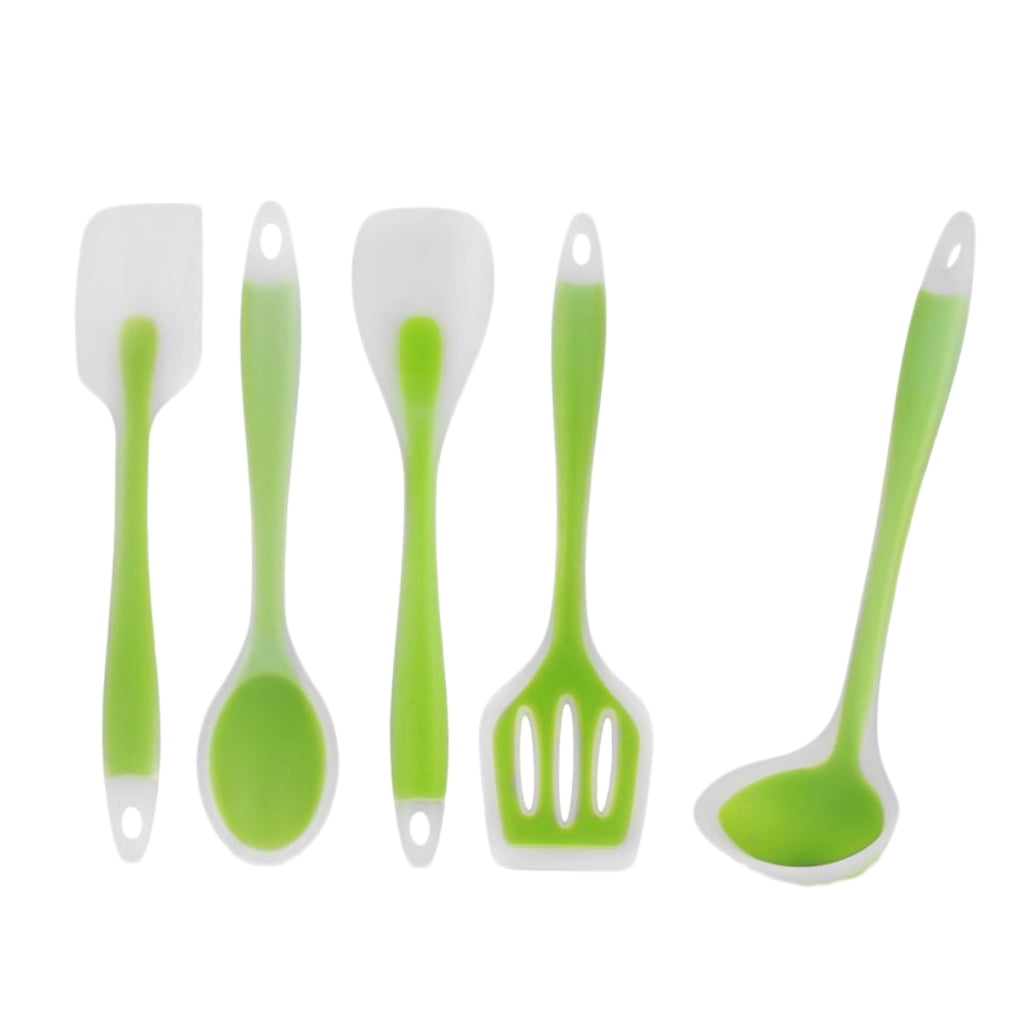 5Pcs Heat-Resistant Non-Stick Flexible Silicone Utensil Set for Cooking Kitchen Gadgets Home Cooks - Image 4
