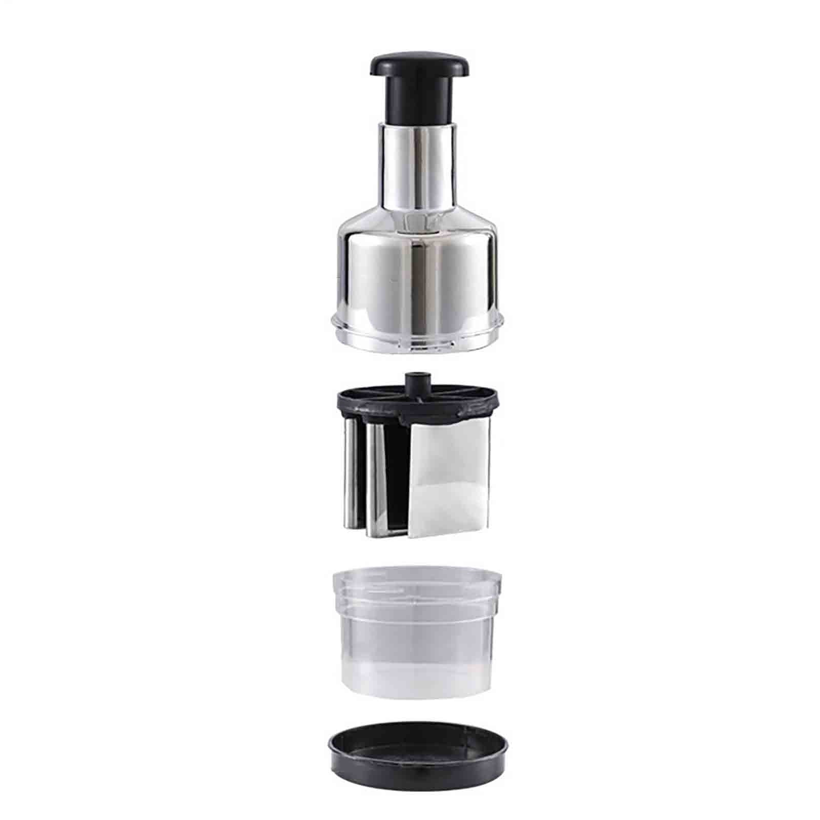 Multifunctional Stainless Steel Ginger Garlic Chopper Manual Food Chopper Kitchen Mincing Tool for Vegetable Prep - Image 5