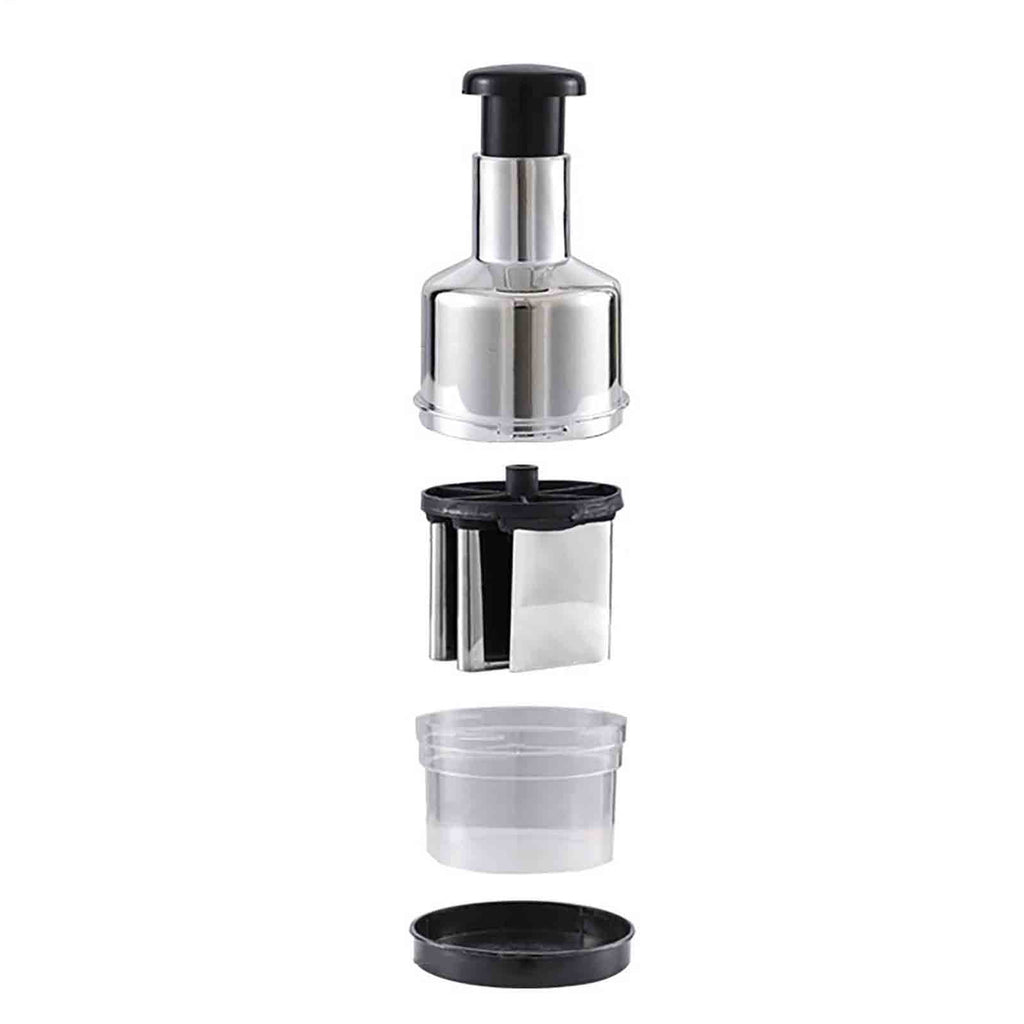 Stainless Steel Ginger Garlic Chopper Multi Blade Handheld Kitchen Crusher, Vegetable Onion Garlic Mincer Tool for Fast Food Prep Durable Ki - Image 5