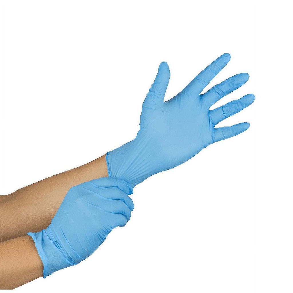 Nitrile Powder - Free Gloves for cleaning, food preparation, Blue, Medium 1,000/ box - Image 5
