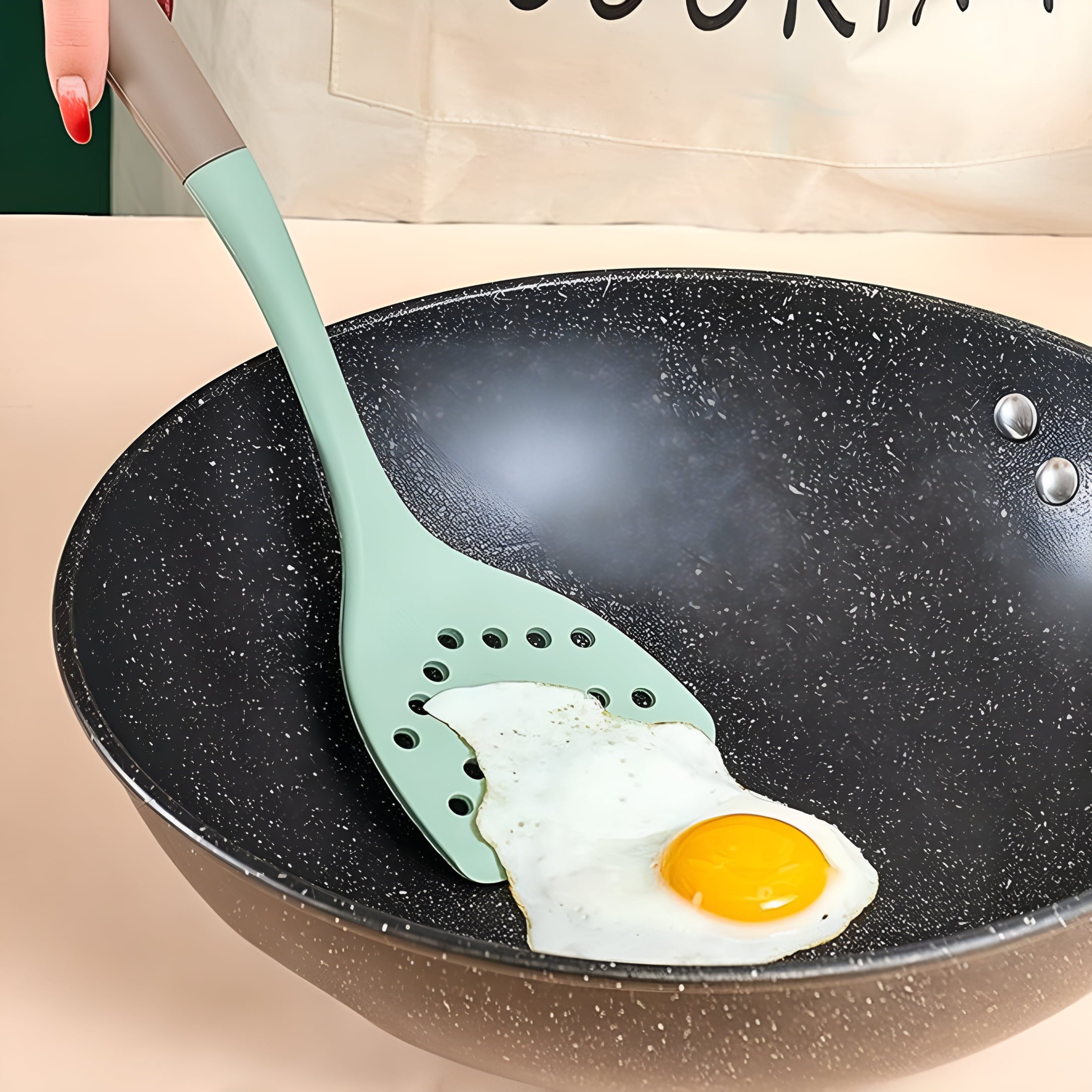 Non-Stick Silicone Kitchen Utensils,BPA Free,Baking,Serving and Cooking Utensils - Image 4