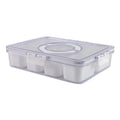 8-Compartment Snackle Box, Charcuterie and Snack Container, Divided Serving Tray with Lids and Handle, Dishwasher Saf... - Image 2