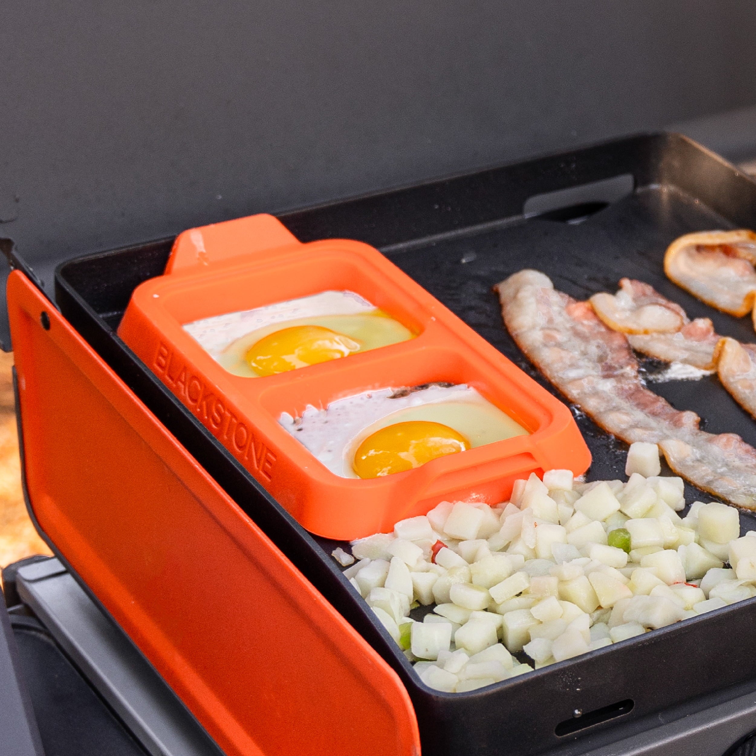 Adventure Ready Silicone Egg Ring Tray Set with Heat-Resistant Handles, 2-Piece - Image 6